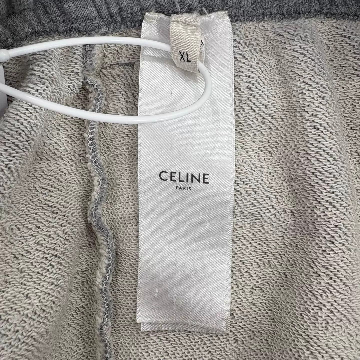 Celine CELINE SS22 Women's Gray Logo Embro Drawstring XL sweats Size 30" / US 8 / IT 44 - 3 Thumbnail