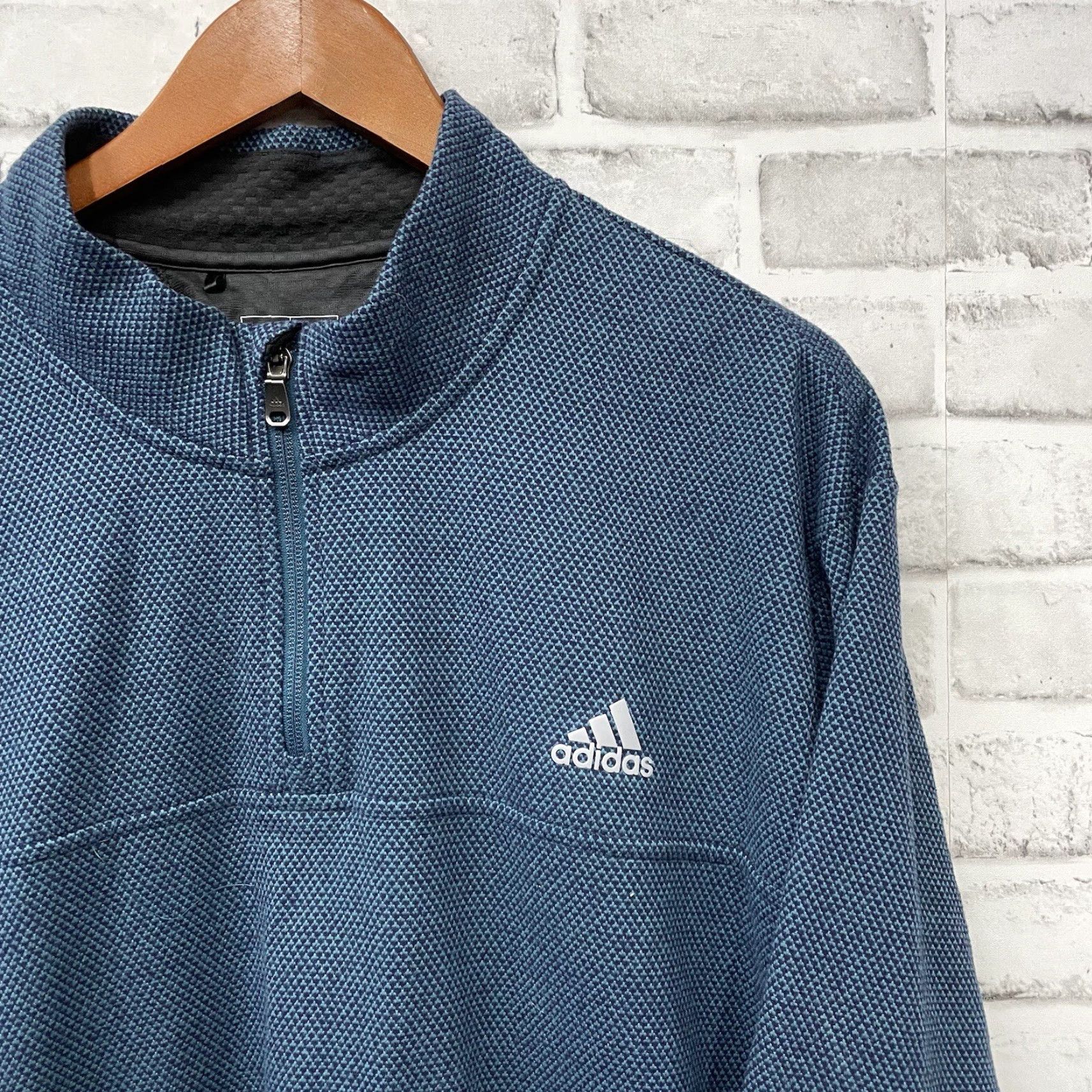 Adidas Adidas Half zip-up Jacket Mens 2XL Blue Pullover Activewear Basic Jacket Size US XXL / EU 58 / 5 - 2 Thumbnail