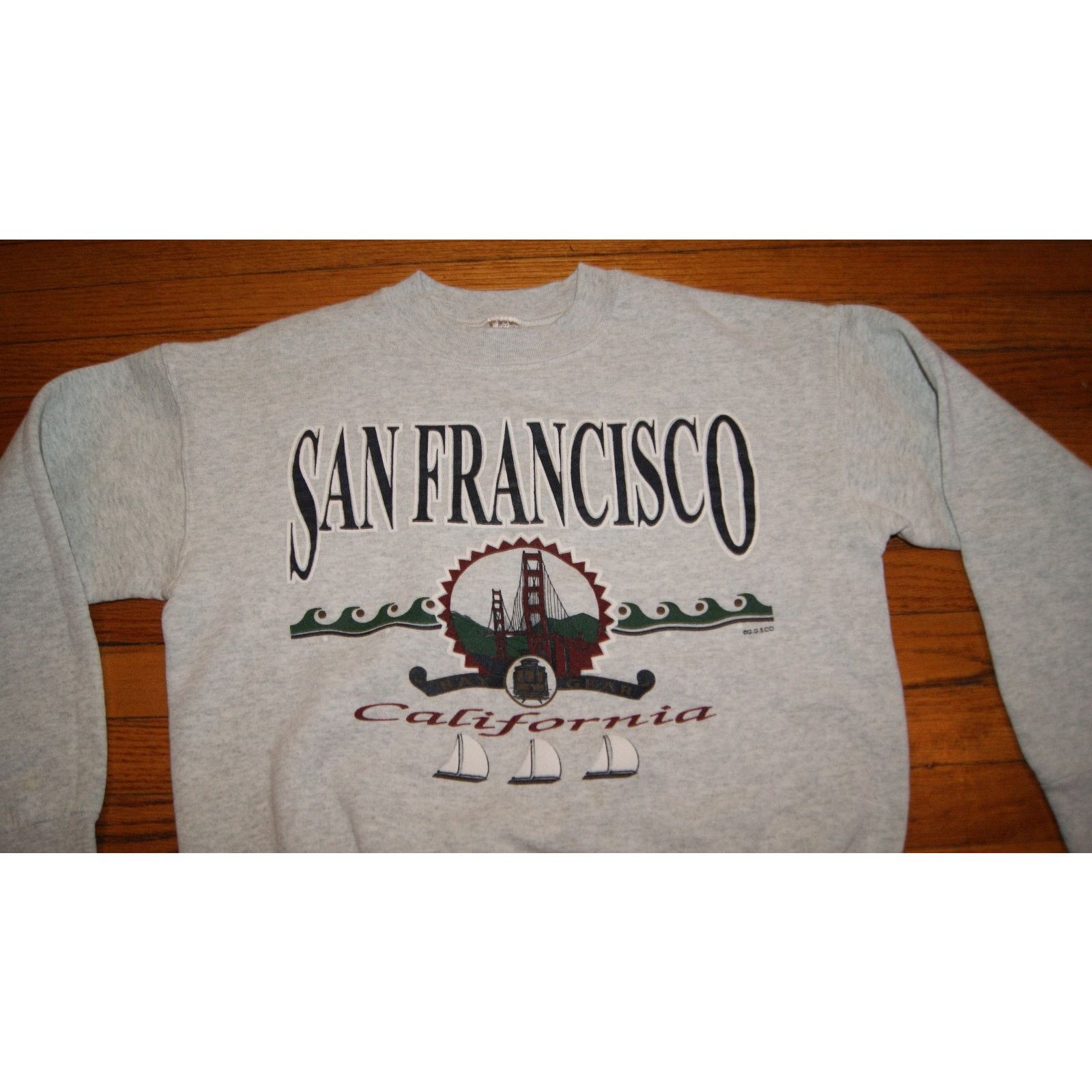 Fruit Of The Loom VTG San Francisco Golden Gate Bridge Puff S Sweatshirt USA Size US S / EU 44-46 / 1 - 2 Thumbnail