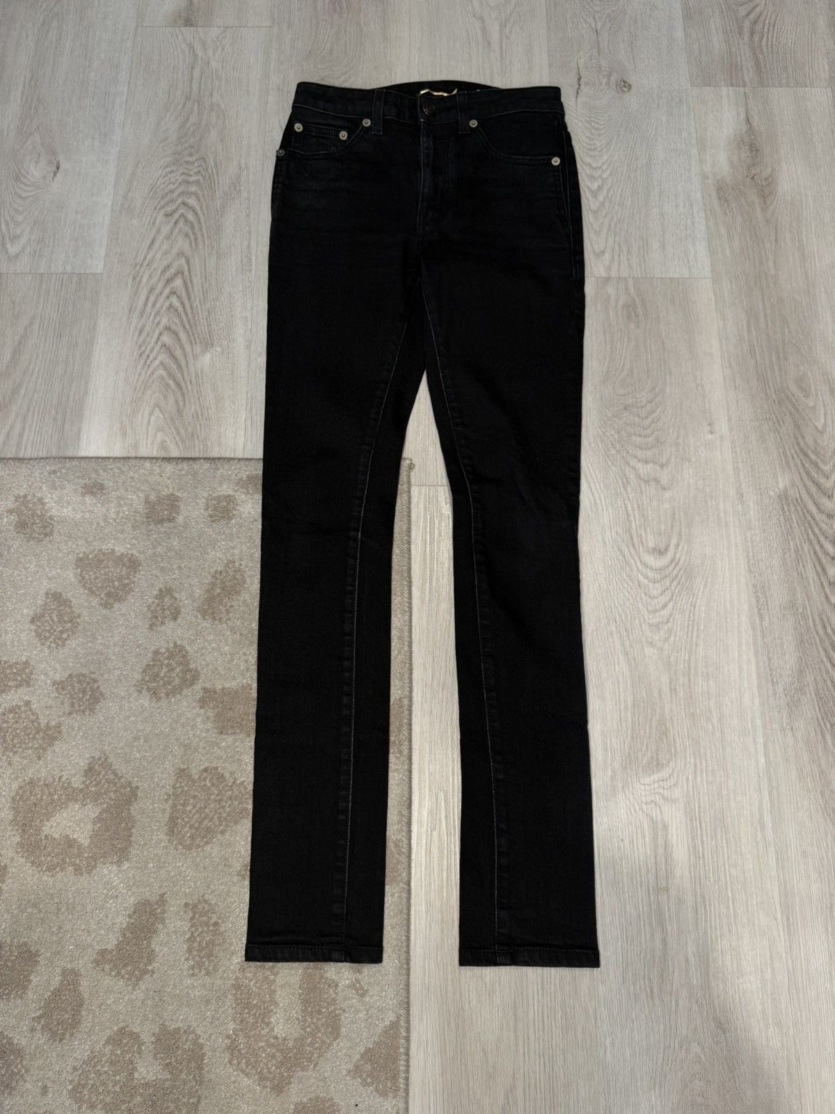 パンツ 2015SS Saint Laurent skinny denim pants Saint Laurent Paris s/s 2015 skinny coated denim!! | Grailed