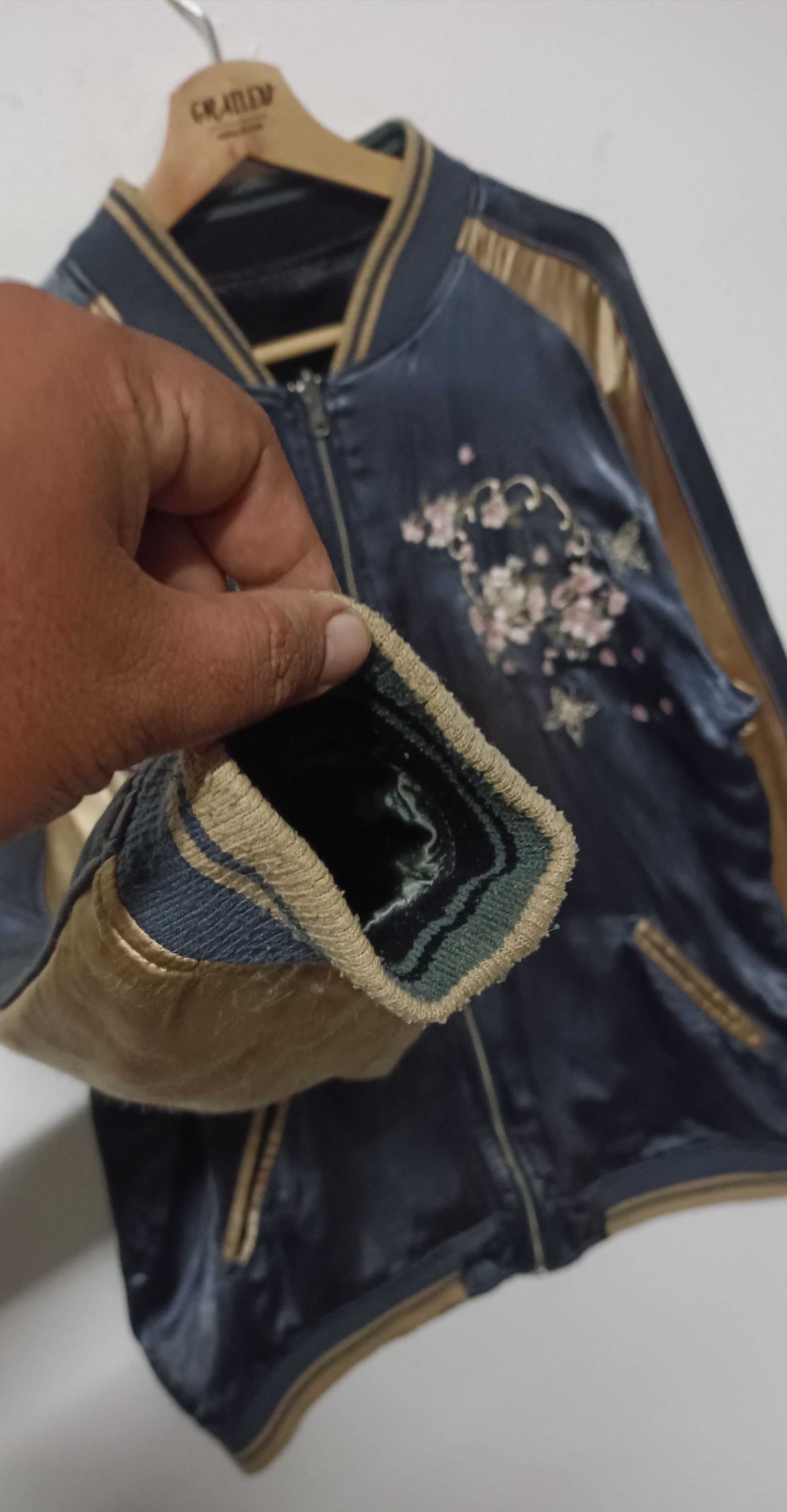 Japanese Brand 💥Batto Musume Yakuza Kimono Women Reversible Sukajan Size US XXL / EU 58 / 5 - 11 Thumbnail