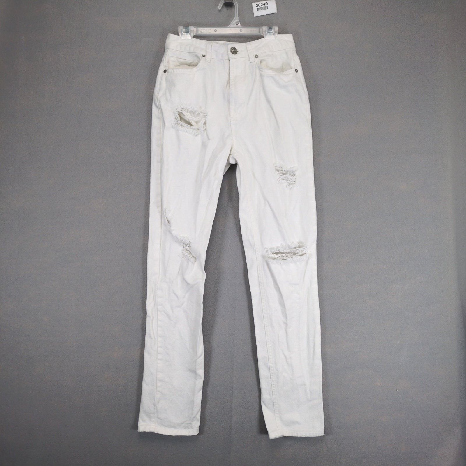 Bdg BDG Urban Outfitters White Denim Mom Jeans, W25 High Waist Size 25" / US 0 / IT 36 - 1 Thumbnail