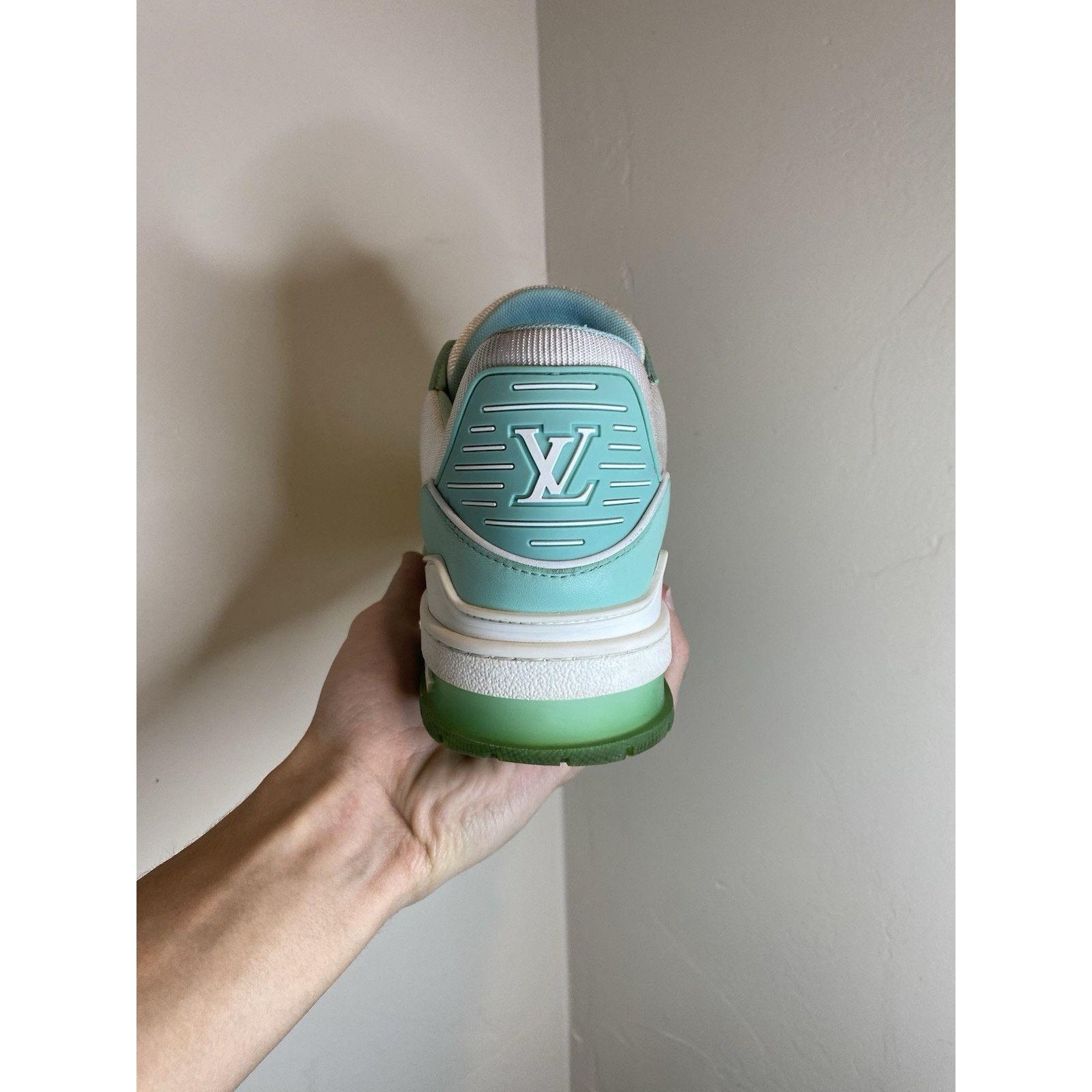 Louis Vuitton Louis Vuitton Trainer Sneakers “Green White” | Size 8.5-9 US Size US 8.5 / EU 41-42 - 12 Thumbnail