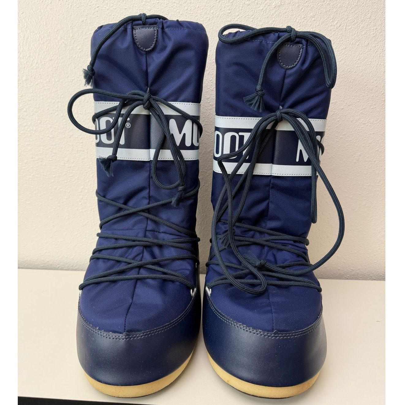 Moon Boot Icon Nylon Snow Boots Navy Blue Unisex EU 42-44 US 9-10.5 w/ bag ICON LOW BLUE NYLON BOOTS | Moon Boot® main image 2