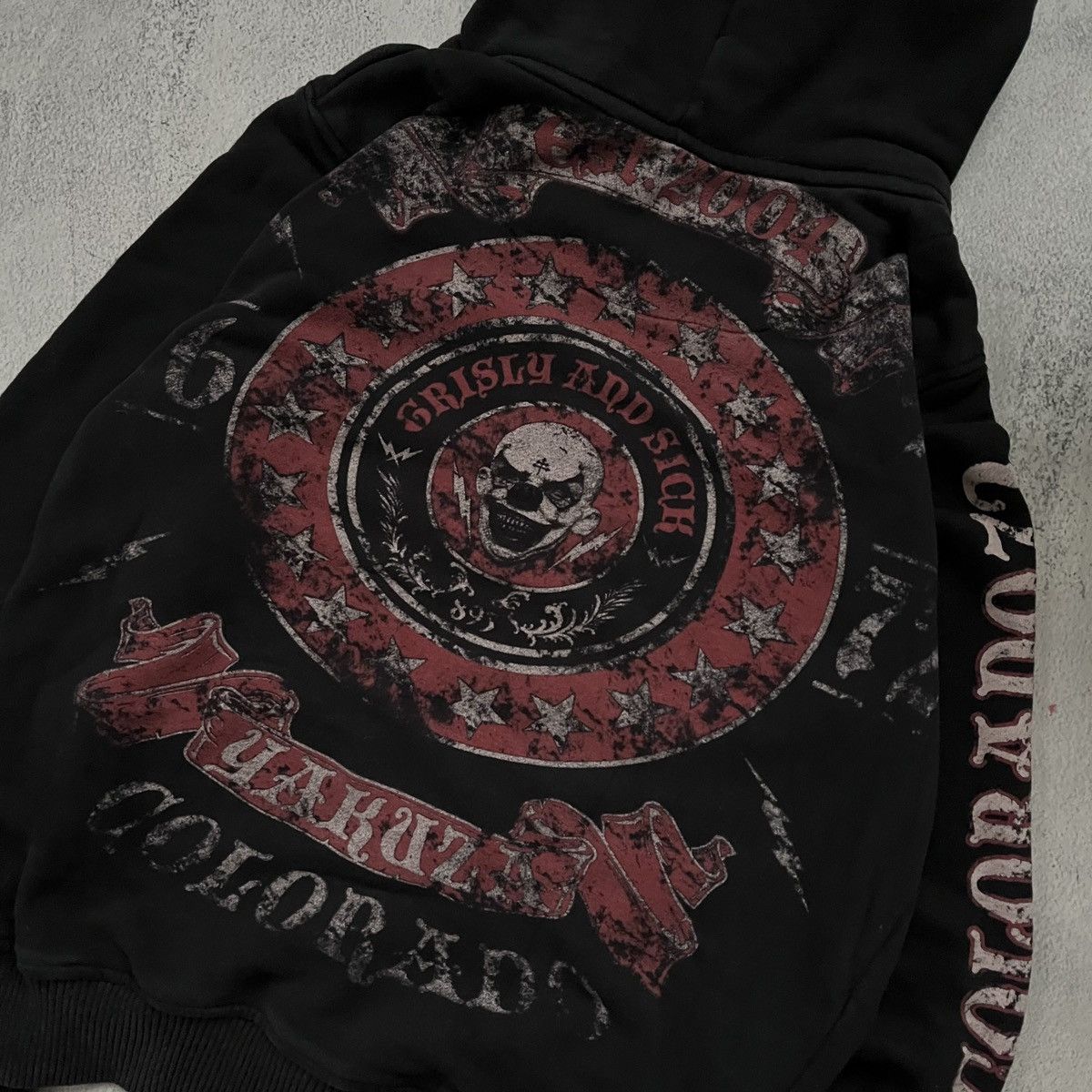 Ed Hardy × Japanese Brand Japanese Yakuza crazy printed Ed Hardy style y2k hoodie Size US M / EU 48-50 / 2 - 7 Thumbnail