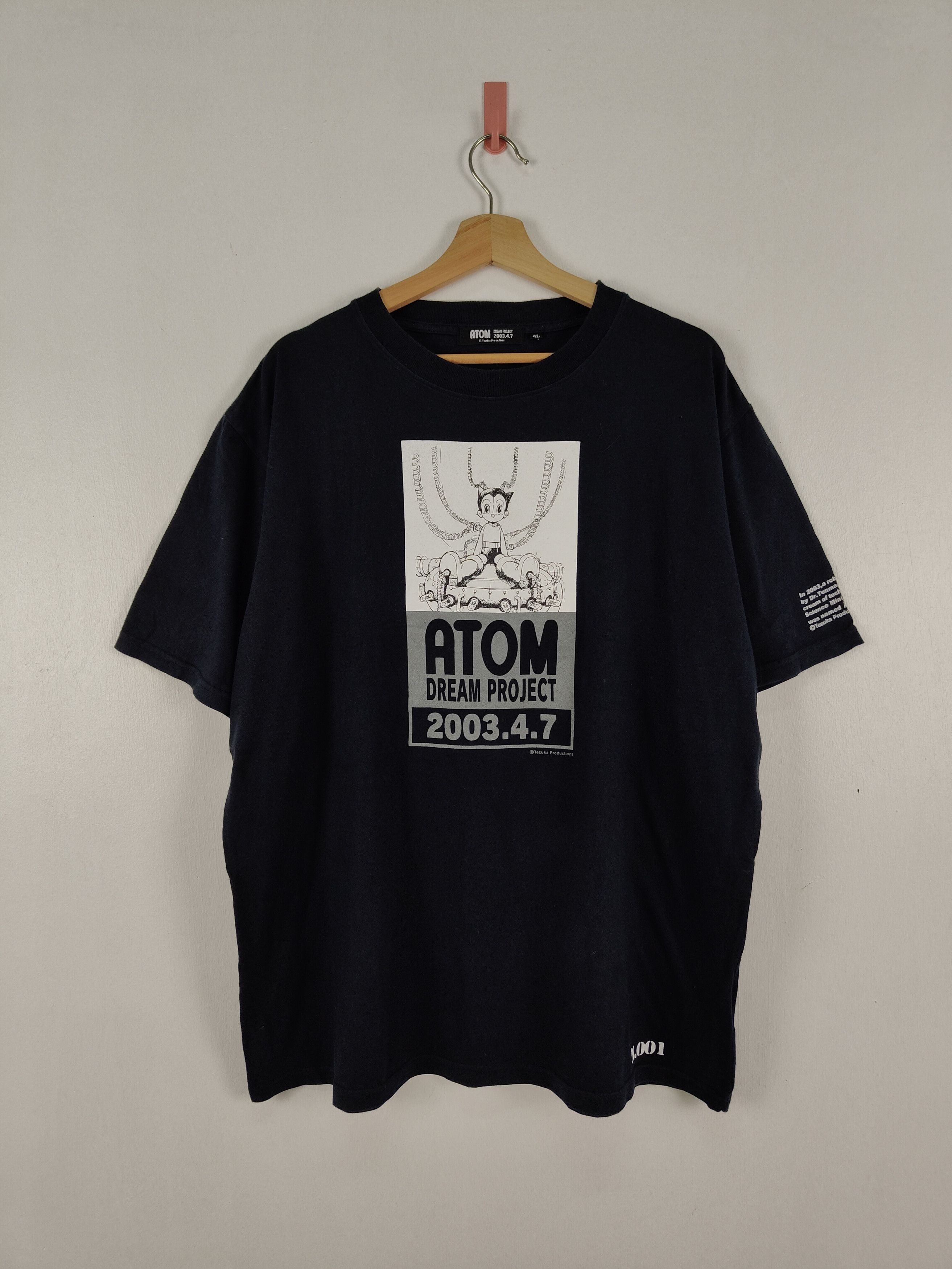 image of Anima x Vintage 2003 Astro Boy Tezuka Production Anime Tee in Black, Men's (Size 2XL)