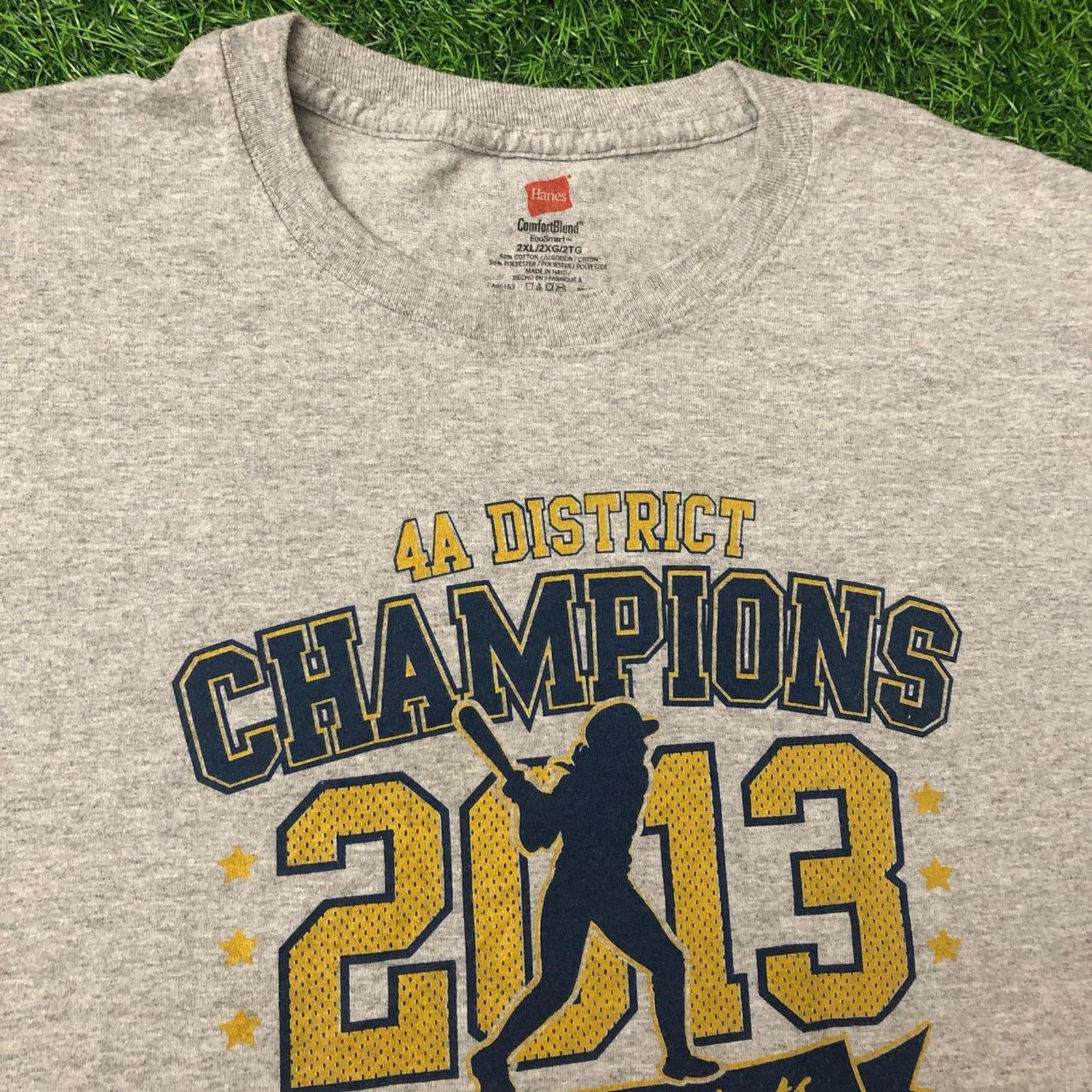 Hanes Retro Lady Jackets Softball District Champions Graphic Tee Size XXL / US 16-18 / IT 52-54 - 3 Thumbnail