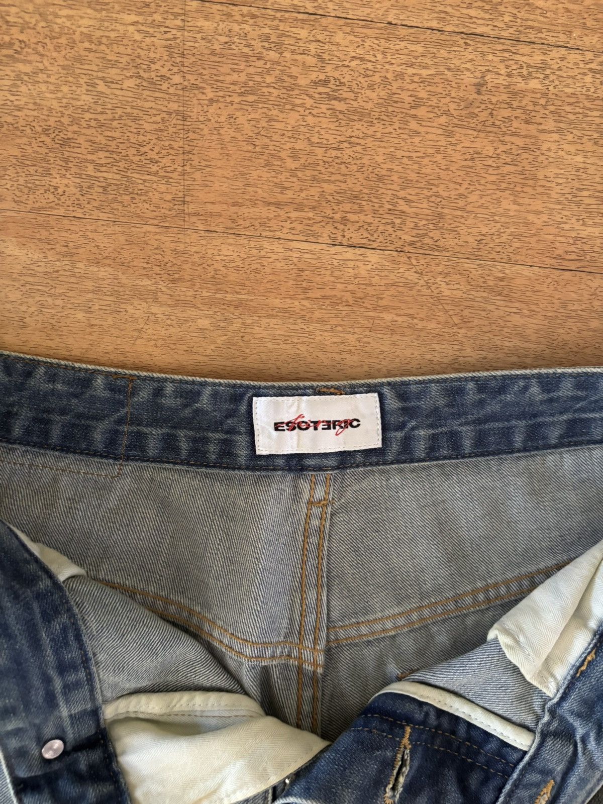 Other Esoteric Thing Dirty Crash Denim Size US 34 / EU 50 - 3 Thumbnail