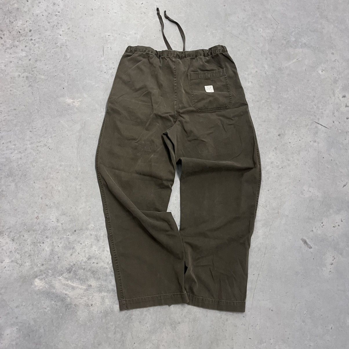 Vintage Vintage Olive Green Dark Wash Japanese Style Baggy Pants 32 Size US 32 / EU 48 - 4 Thumbnail
