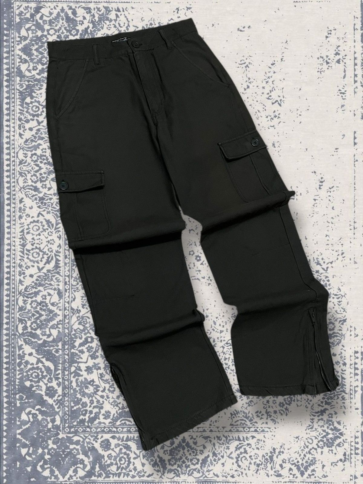 Vintage 90s Japan Designer Rectilina Cargo Mutlipocket Pant
