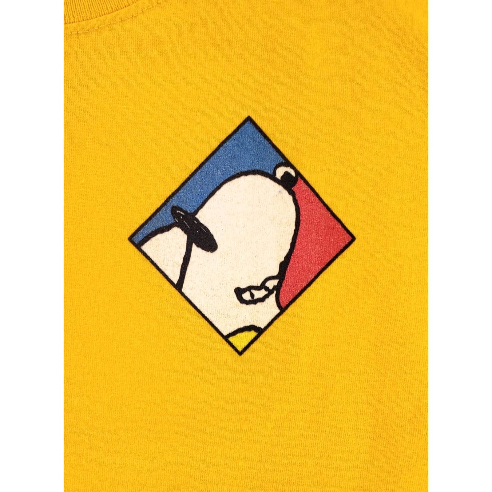 Vintage Dumbgood Snoopy Peanuts Long Sleeve T-Shirt Yellow Mens XL Joe Cool Size US XL / EU 56 / 4 - 2 Thumbnail