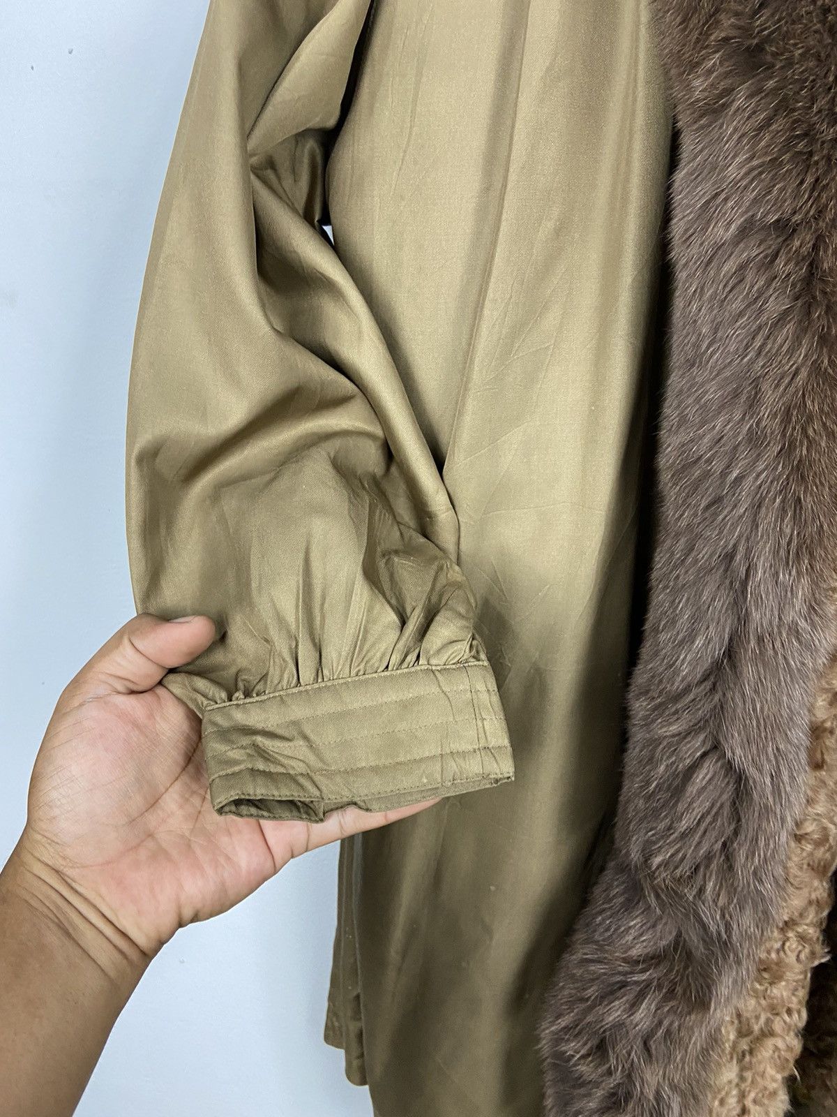 Sagafurs Real Fox Mink Furs Luxury Jacket Size L / US 10 / IT 46 - 12 Thumbnail