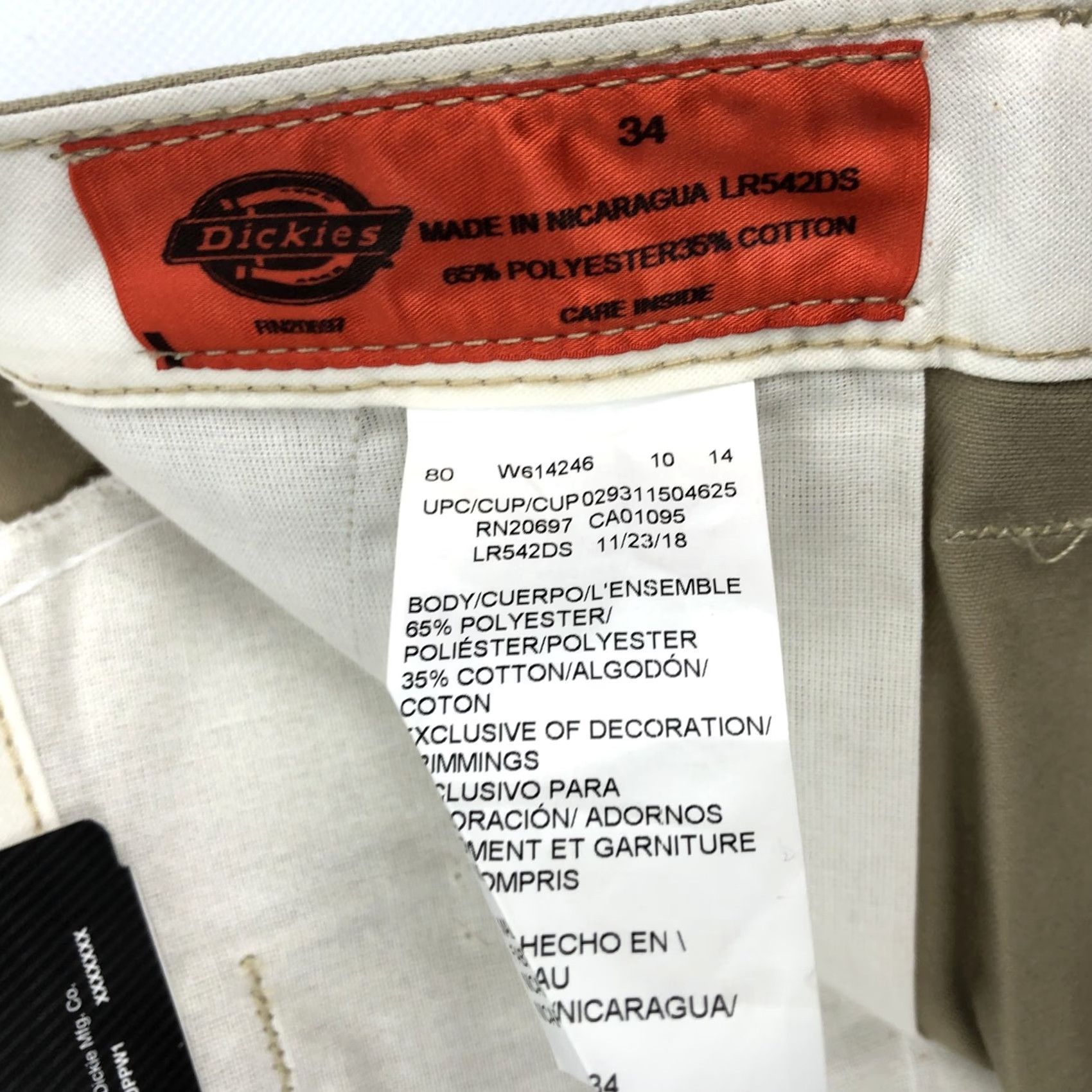 Dickies Dickies Cargo Shorts Khaki Flat Front 34 New with Tags Men’s LR542DS Cargo Pocket Size US 34 / EU 50 - 6 Thumbnail