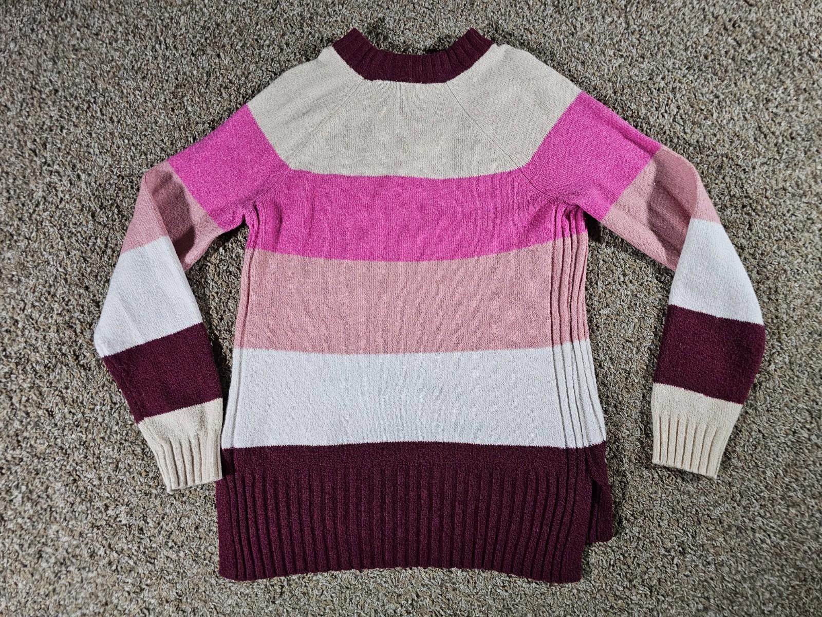 Other Time & Tru M 8-10 Striped Sweater Size M / US 6-8 / IT 42-44 - 5 Thumbnail