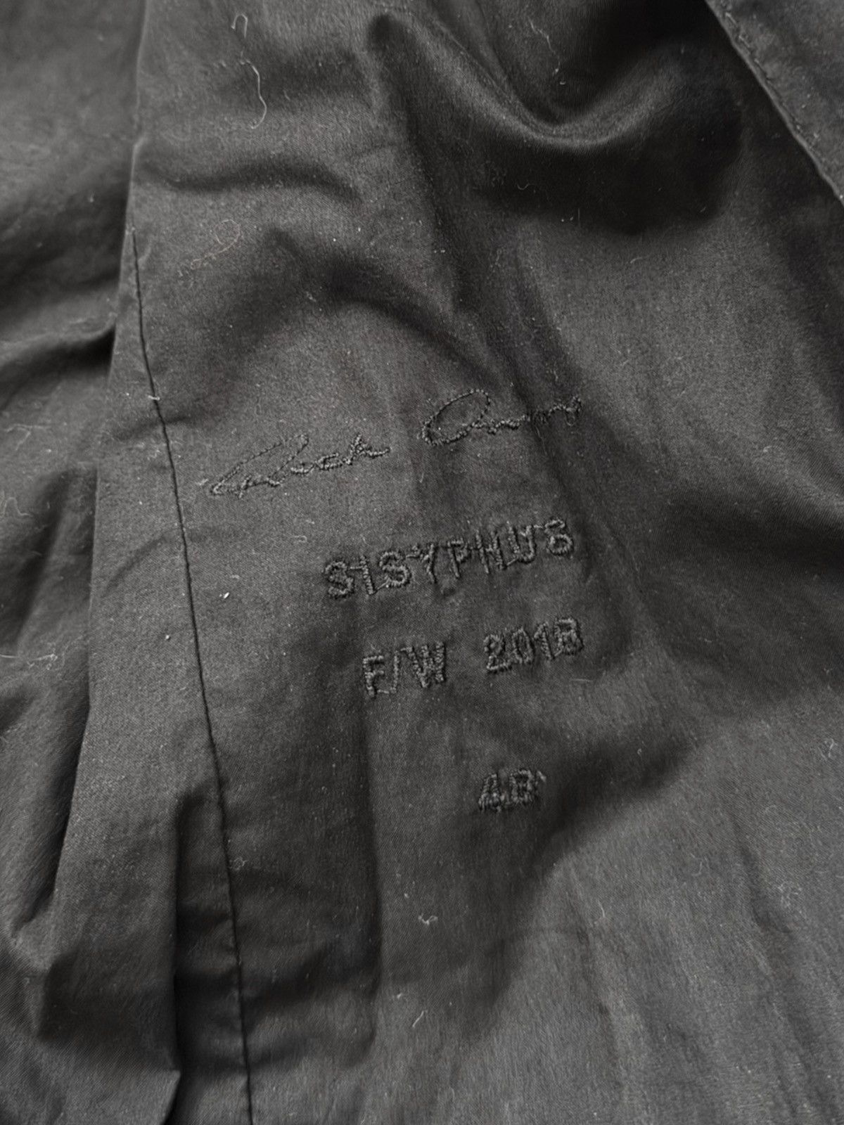 2018 Sisyphus Brown/Black Woven Double Breasted Coat