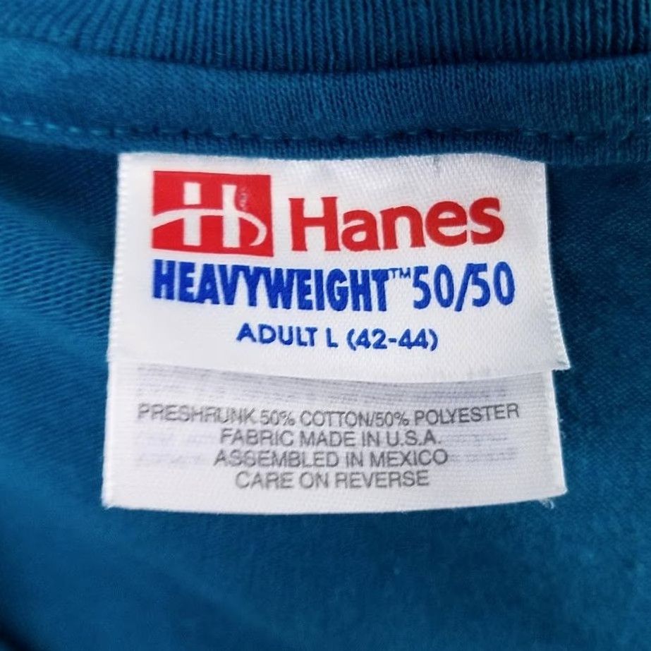 Hanes VINTAGE Washington DC T Shirt Mens Size Large Blue 90s Nations Capital Travel Hanes Cotton Blend Crew Neck Short Sleeve Shirt Summer Mens Size US L / EU 52-54 / 3 - 4 Thumbnail