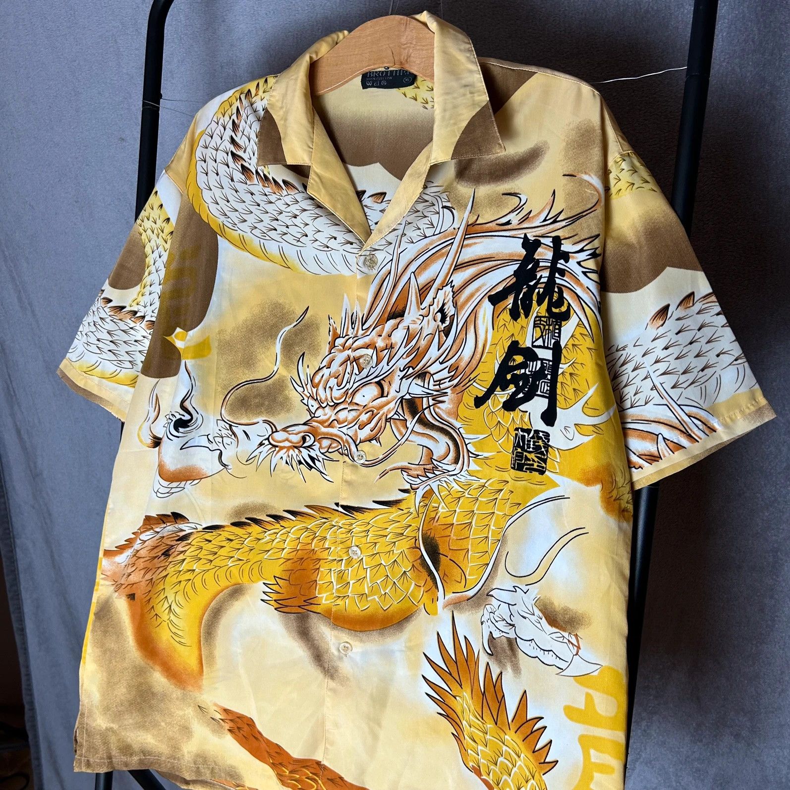 Japanese Brand × Vintage Brothers Japanese shirt with dragons print big logo Size US XL / EU 56 / 4 - 3 Thumbnail