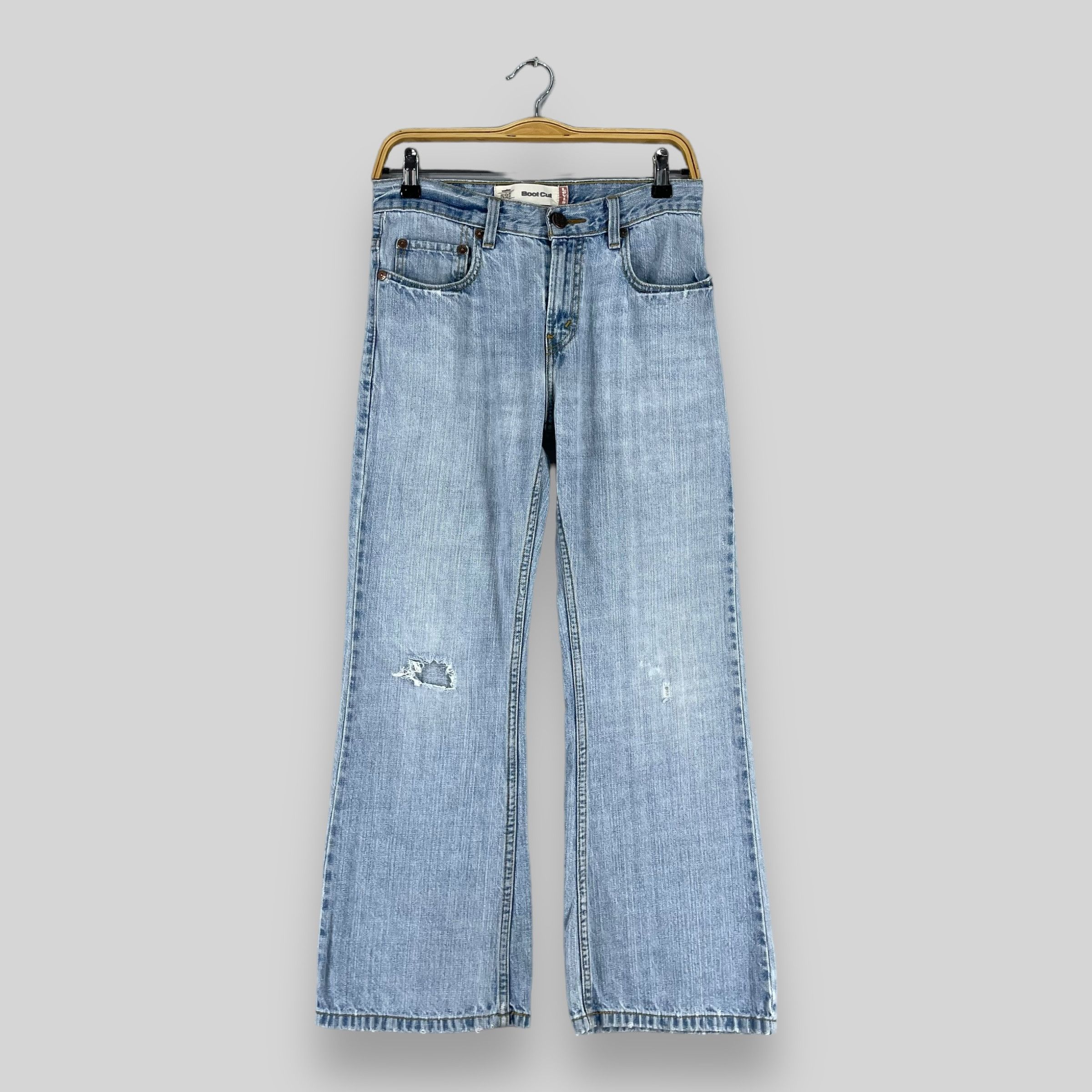 Levi's × Vintage Size 28 Vintage Distressed Levis 527 Slim Bootcut Jeans Size 28" / US 6 / IT 42 - 1 Thumbnail