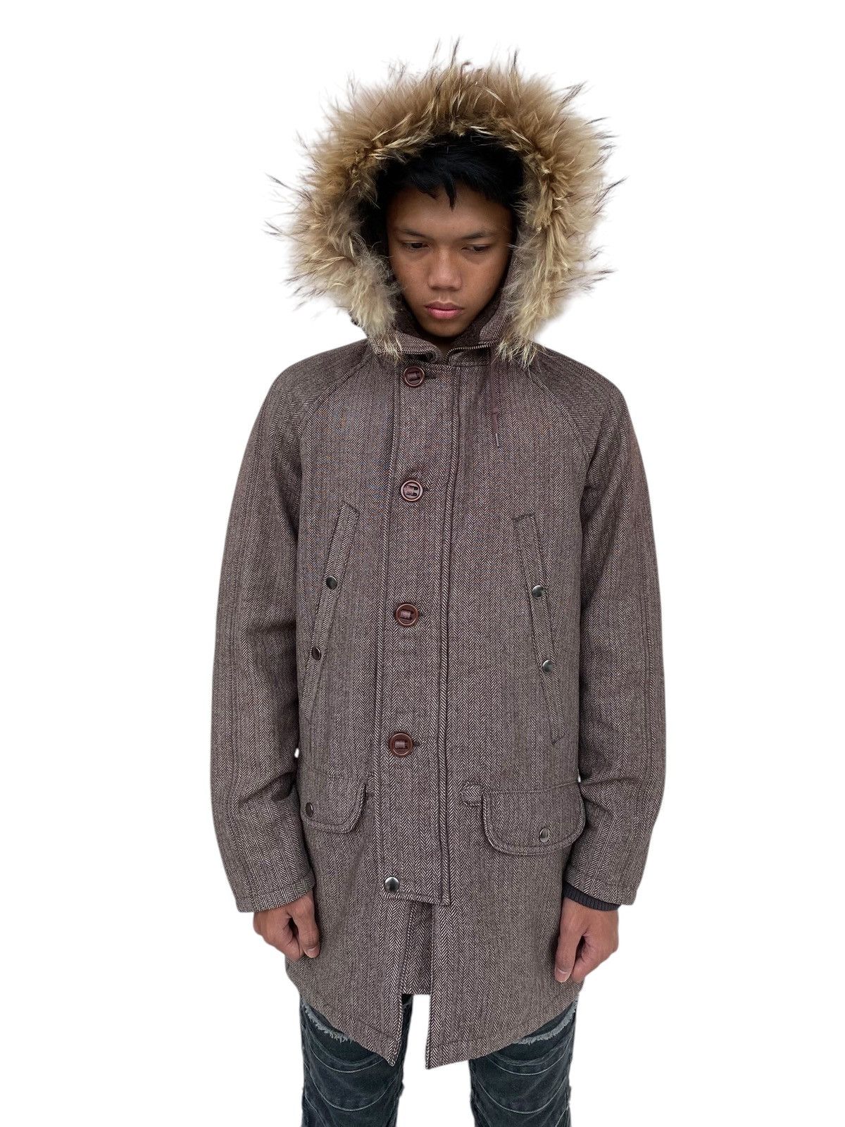 URBAN RESEARCH DOORS 2000s Urban Research - Fur Hoodie Apocalypse Jacket Size US M / EU 48-50 / 2 - 4 Thumbnail
