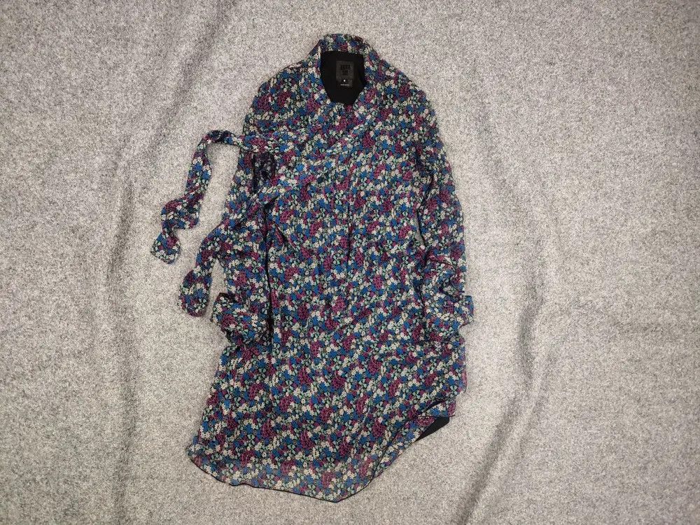 Anna Sui Anna Sui design mixed silk dress dolman Long sleeve tunik Size L / US 10 / IT 46 - 1 Thumbnail