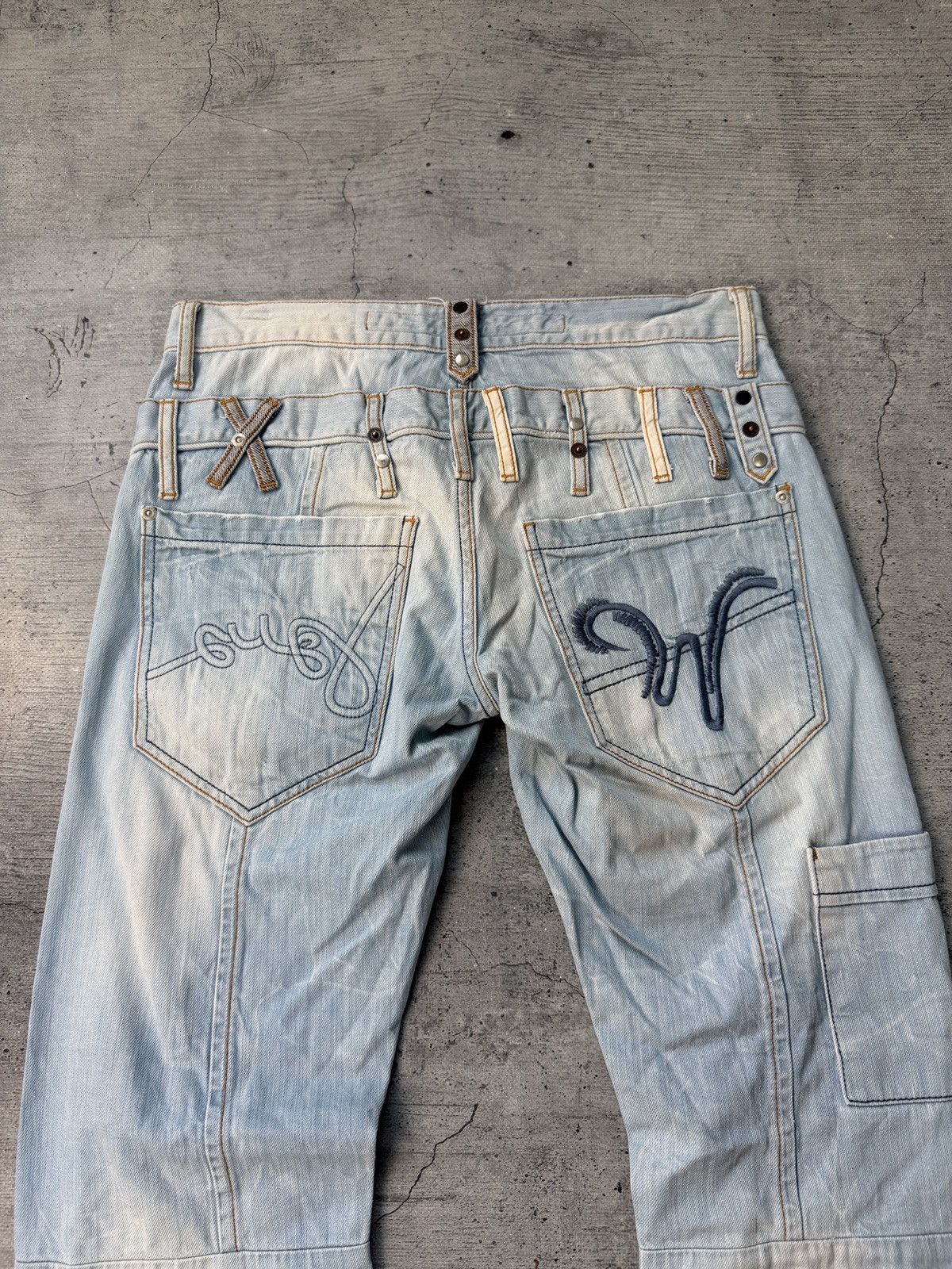 Japanese Brand Vintage Rap Style Cipo&Baxx Jeans Y2K Size US 29 - 2 Thumbnail