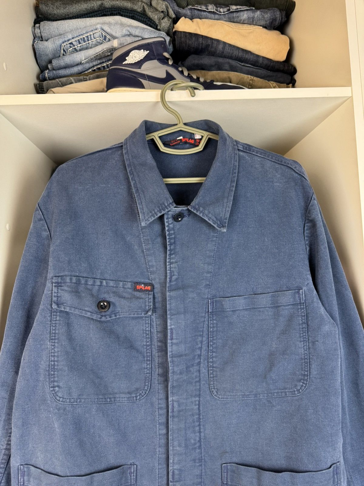 Vintage Vintage Spilag French Chore Work Jacket Size 50 Size US M / EU 48-50 / 2 - 2 Thumbnail