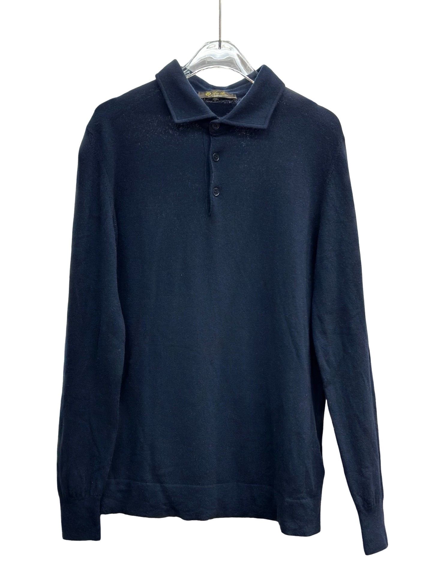 Loro Piana Loro Piana Baby Cashmere Long Sleeve Polo Size 50 Size US M / EU 48-50 / 2 - 1 Thumbnail