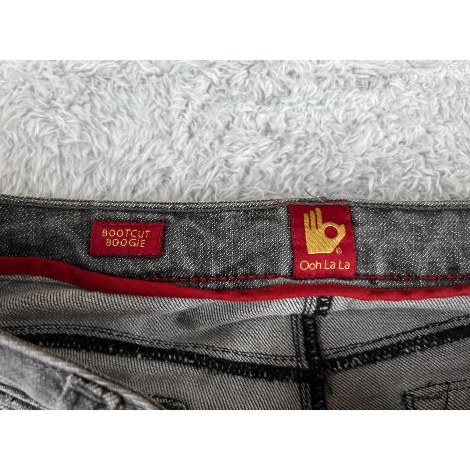 Other OOH LA LA Jeans Womens 4 Gray Denim Bootcut Low Rise Size 27" / US 4 / IT 40 - 6 Thumbnail
