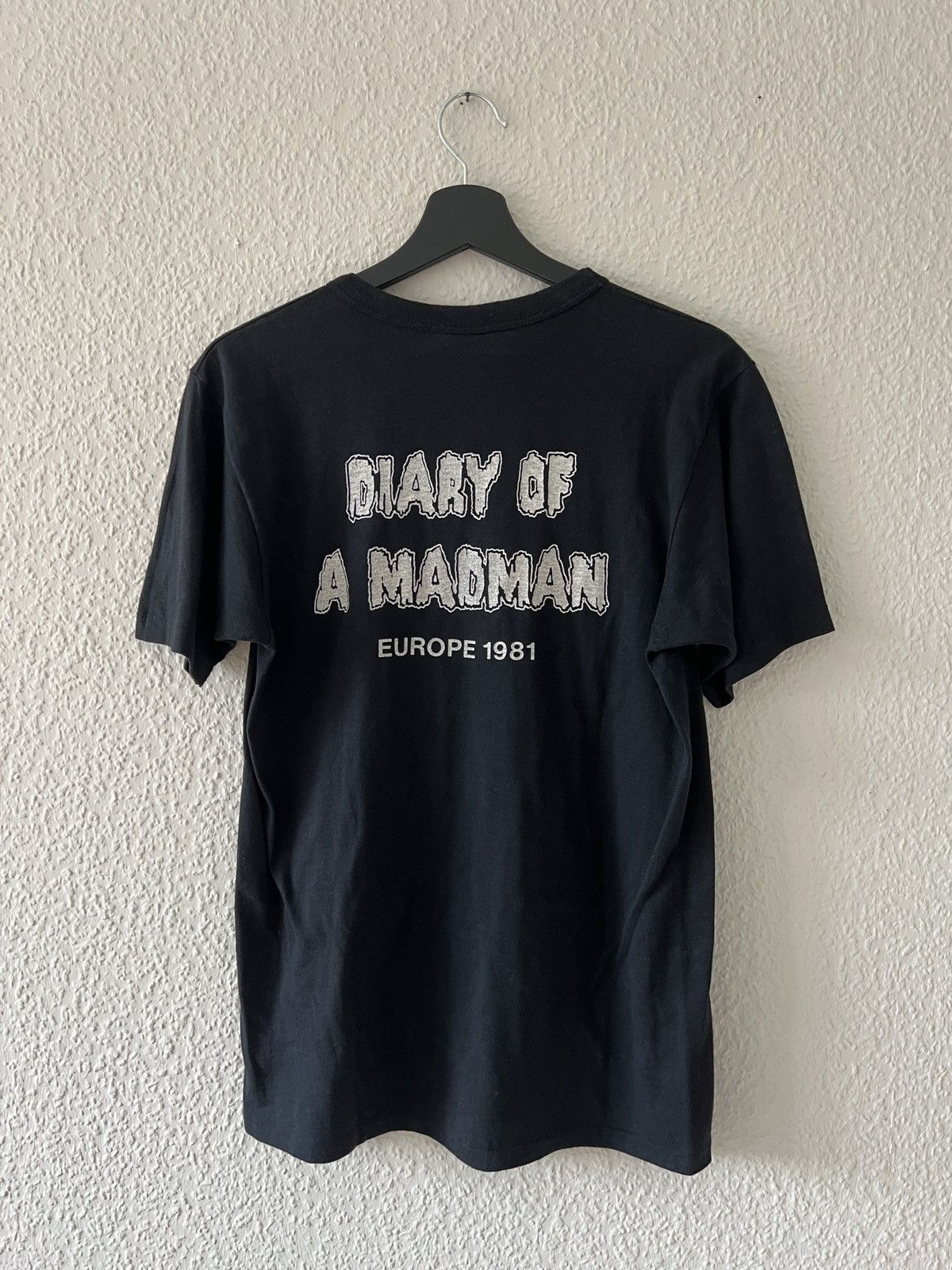 Ozzy Osbourne 1981 Ozzy Osbourne Diary of a Madman Europe Tee Size US L / EU 52-54 / 3 - 2 Thumbnail