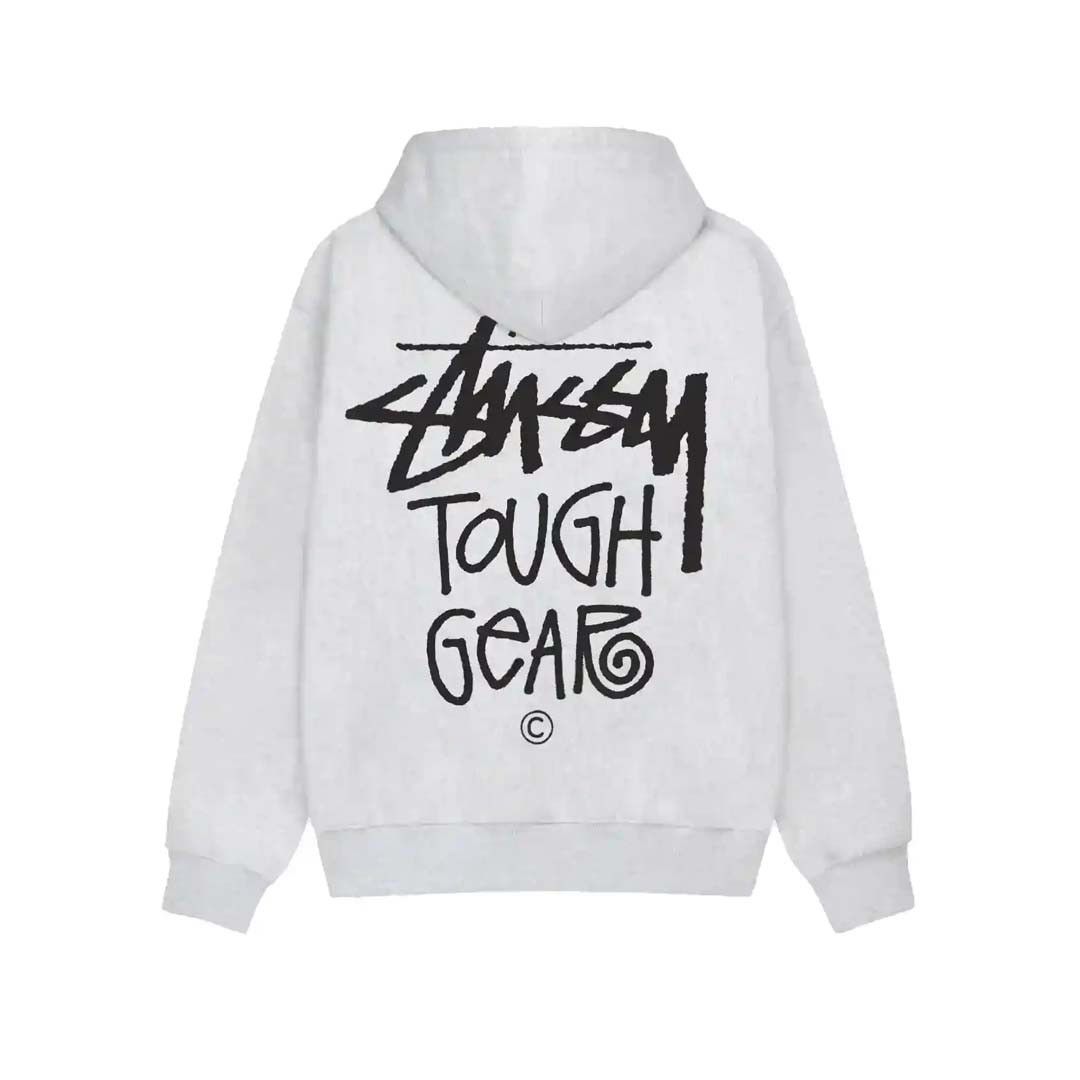 Stussy Tough Gear Hoodie Grey Size US L / EU 52-54 / 3 - 1 Thumbnail