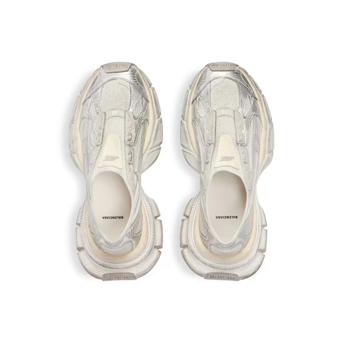 Balenciaga o1in1g0125 3XL Slip On Sneakers in White Size US 13 / EU 46 - 4 Thumbnail