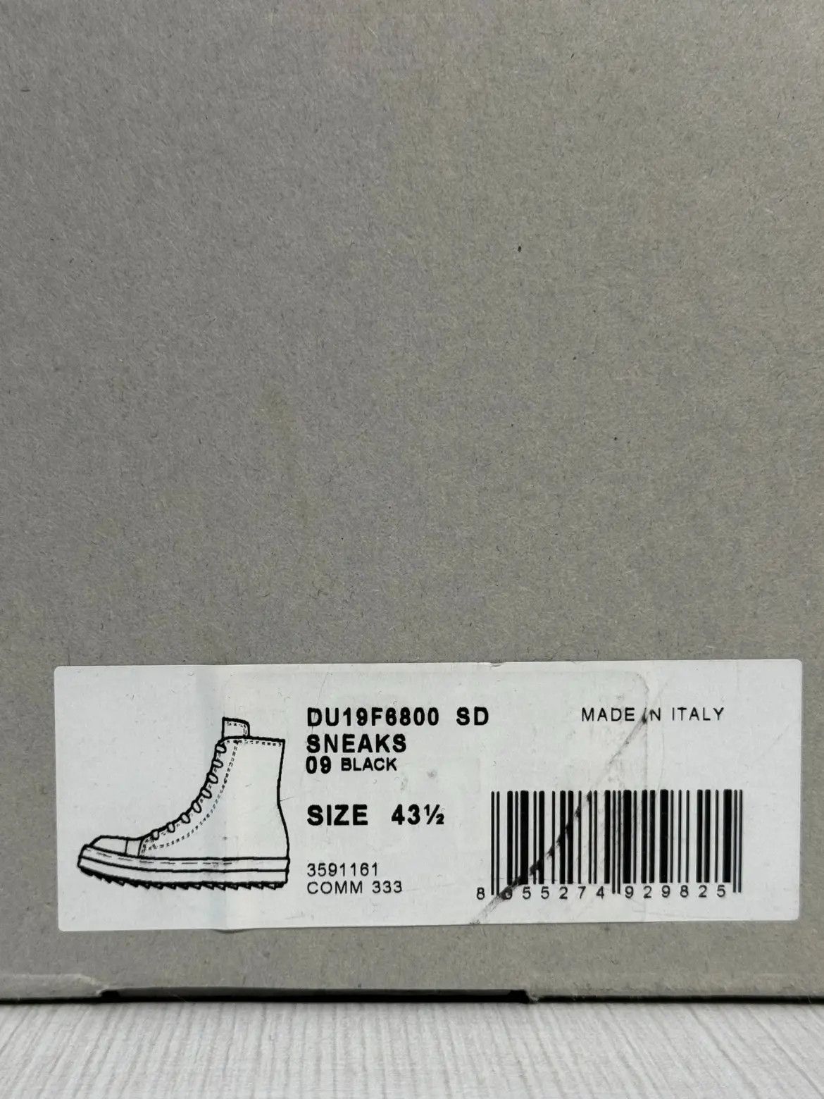 Rick Owens Rick Owens Fading Hi Sneaker Size US 10.5 / EU 43-44 - 9 Thumbnail