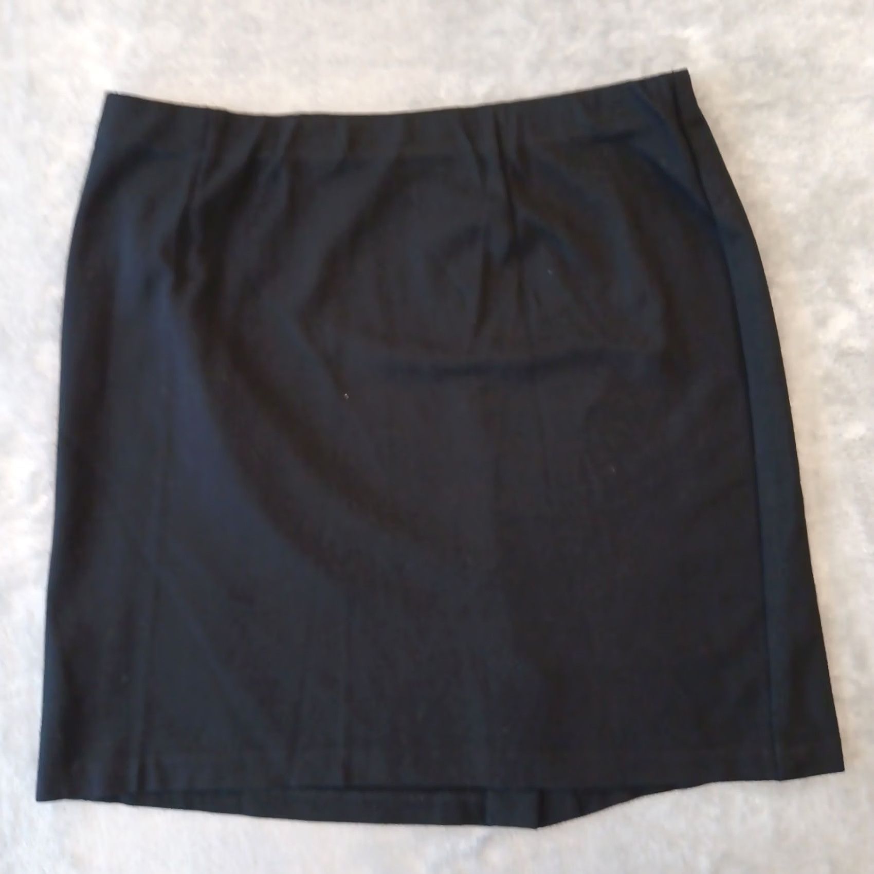 J. Jill J.Jill Skirt Petite Medium Short Black Stretch Pull On Slit Size 32" / US 10 / IT 46 - 2 Thumbnail
