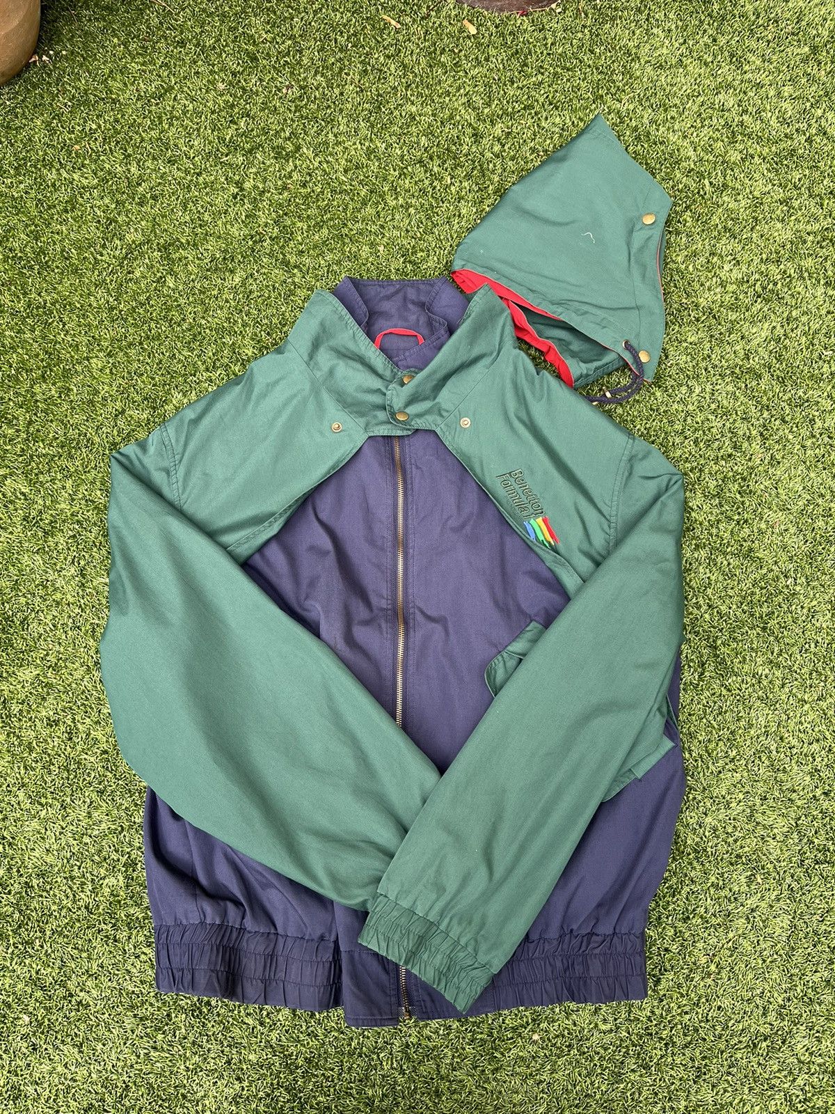 Vintage Vintage 90s Benetton formula one jacket Size US L / EU 52-54 / 3 - 2 Thumbnail