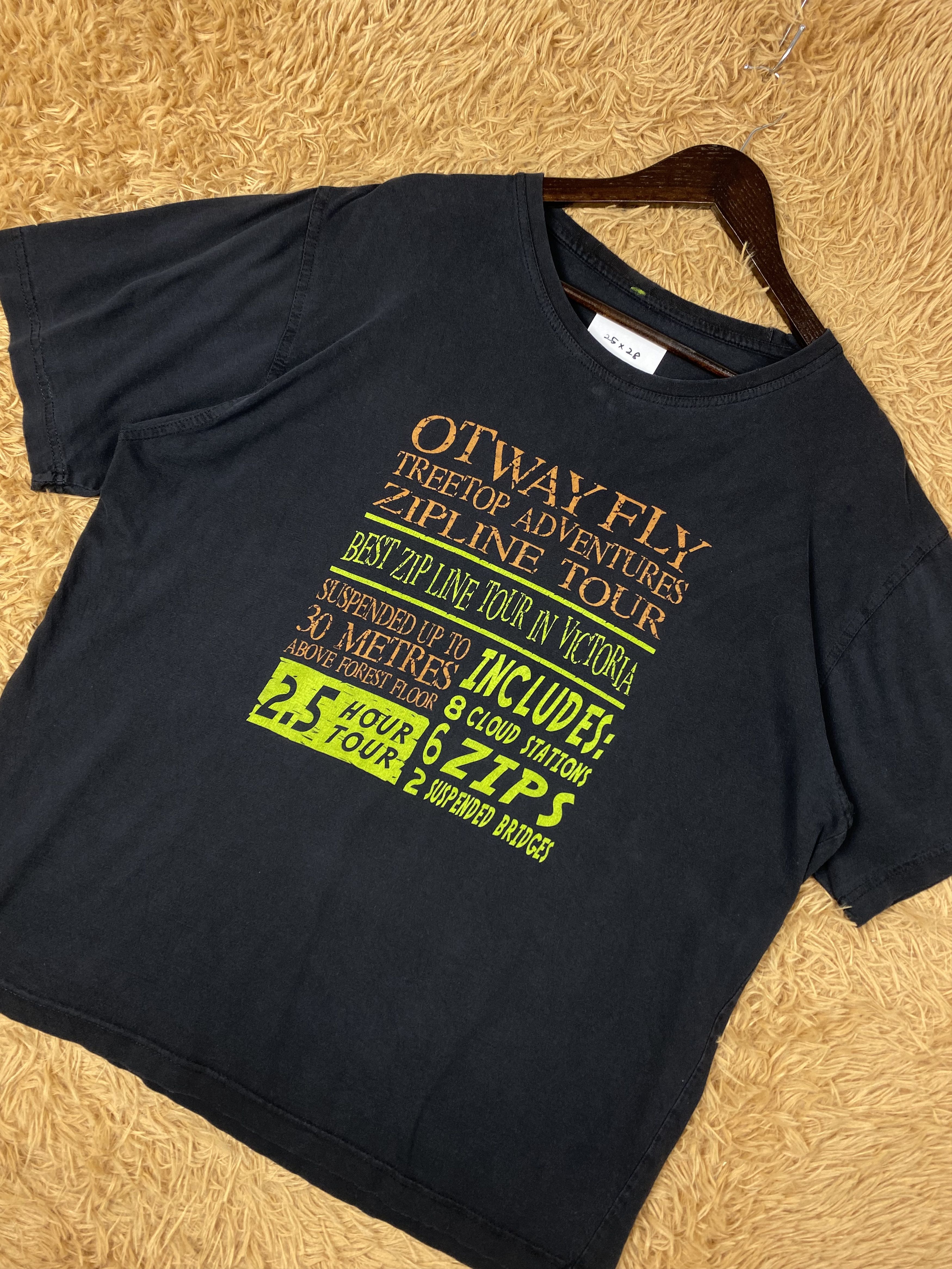 Vintage Vintage Zip Line Tour T-Shirts PY0054 Size US M / EU 48-50 / 2 - 2 Thumbnail