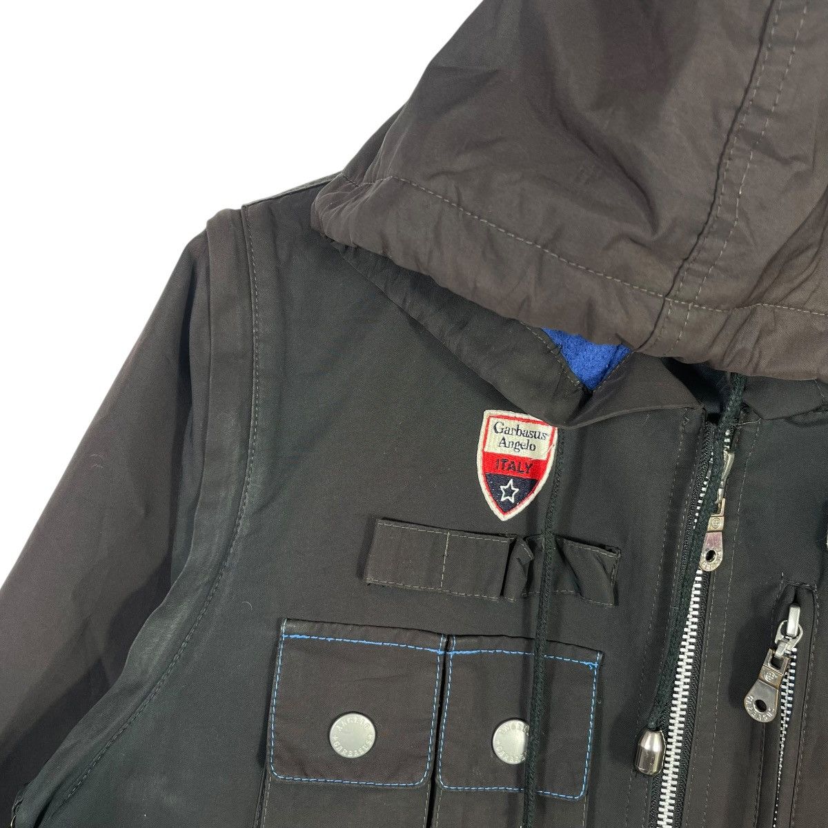 Vintage Vintage Garbasus Angelo Japan Tactical Utility Hooded Jacket Size US M / EU 48-50 / 2 - 7 Thumbnail
