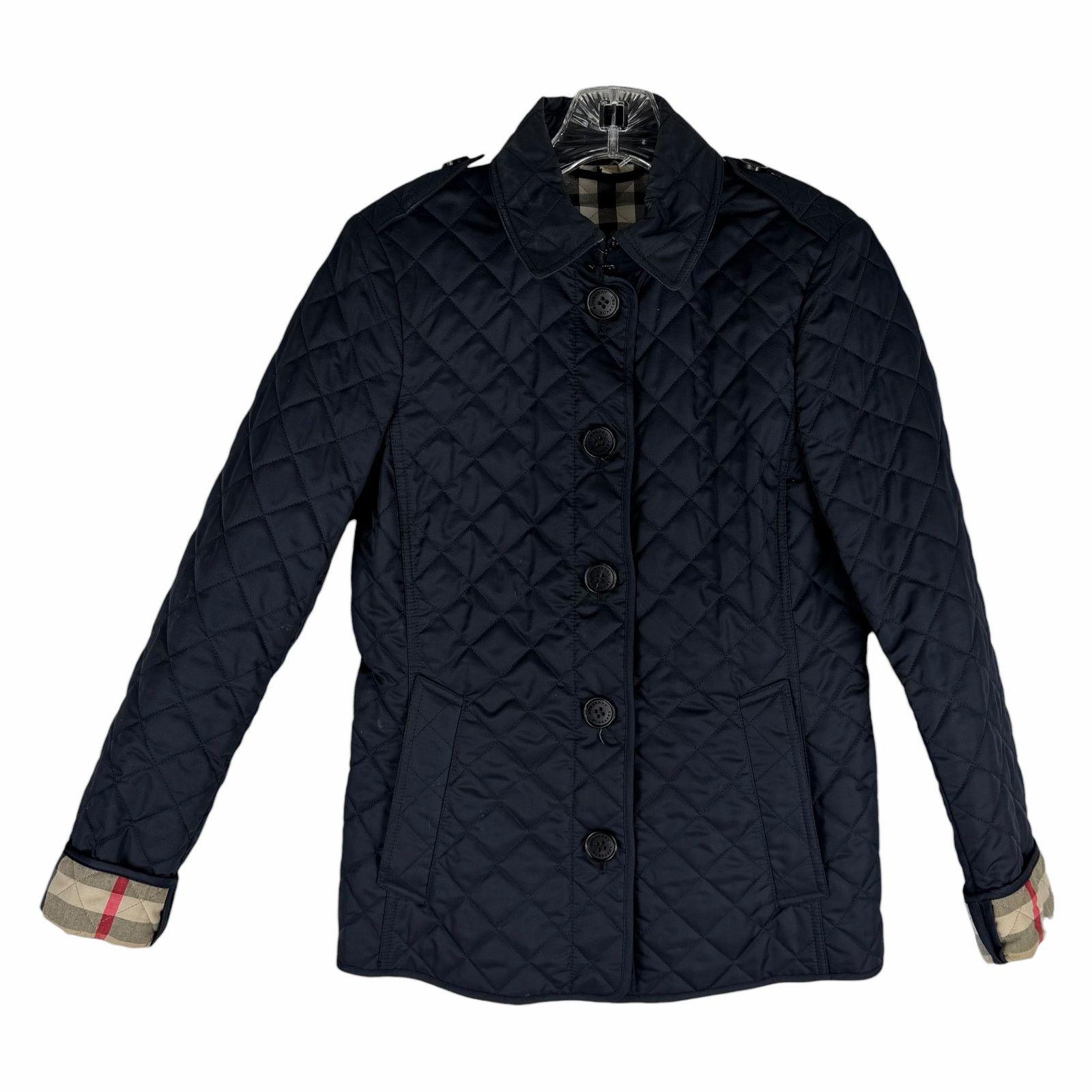 Burberry Burberry Ashurst Diamond Quilted Jacket Dark Blue Size XS Size XS / US 0-2 / IT 36-38 - 3 Thumbnail