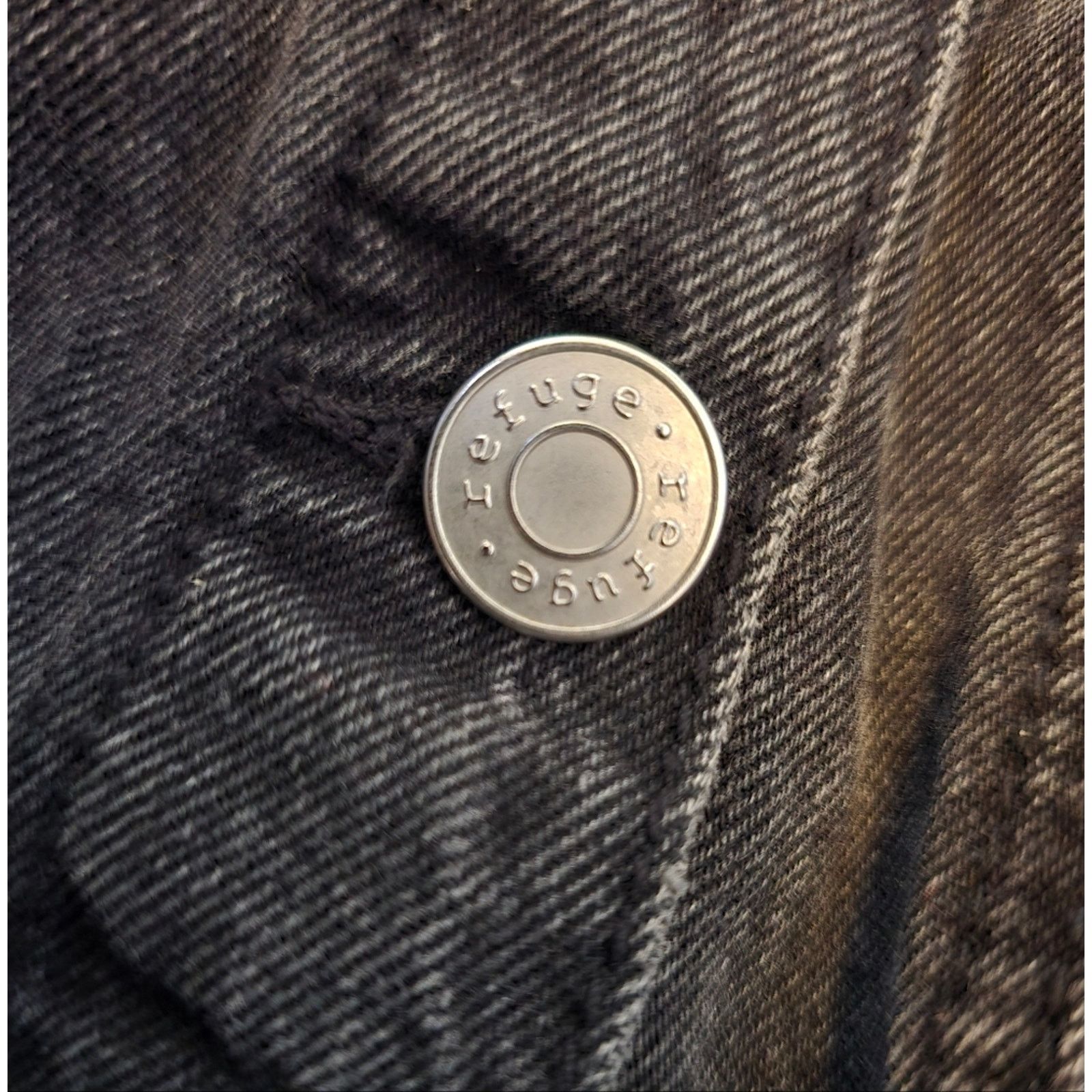 Other Black Denim | REFUGE | Distressed Jean Jacket Size S / US 4 / IT 40 - 4 Thumbnail
