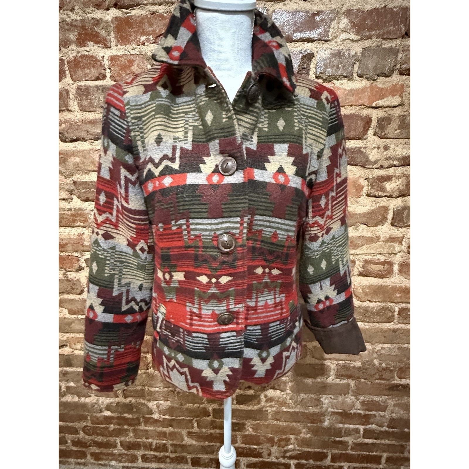 Coldwater Creek Coldwater Creek Tribal Southwestern Blazer Jacket Aztec Sz 8 Size M / US 6-8 / IT 42-44 - 1 Thumbnail