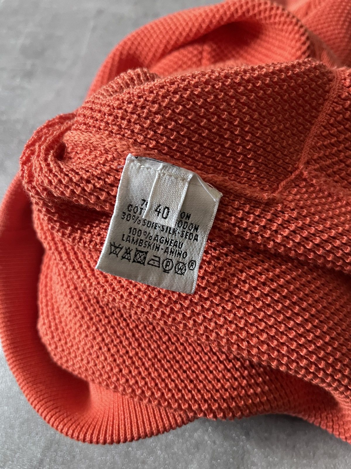 Hermes Hermes Knitted Cardigan Orange Short Sleeve Silk Size M / US 6-8 / IT 42-44 - 10 Thumbnail