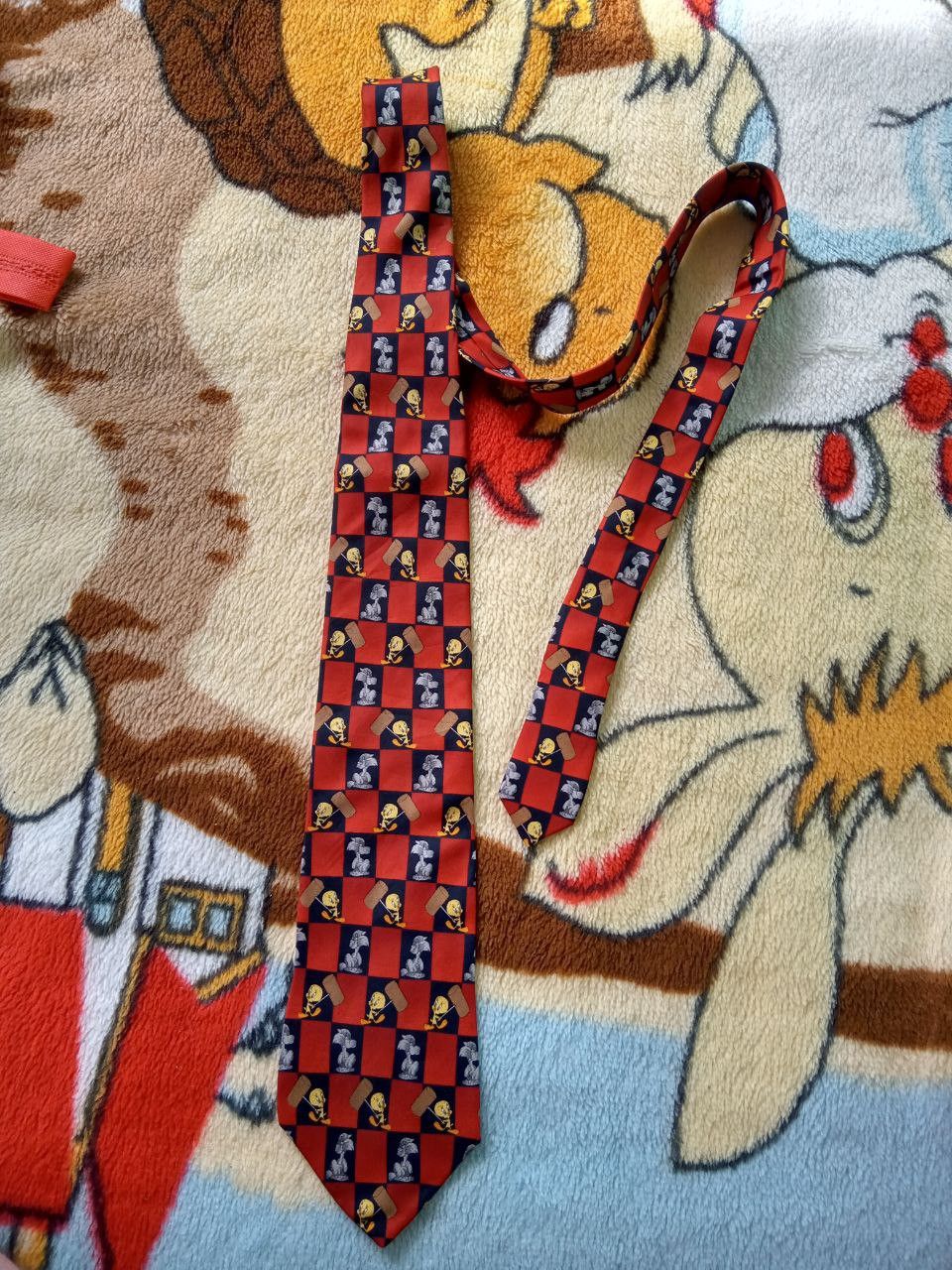 Warner Bros Vintage Looney Tunes Silk Tie 1999 Size ONE SIZE - 1 Thumbnail