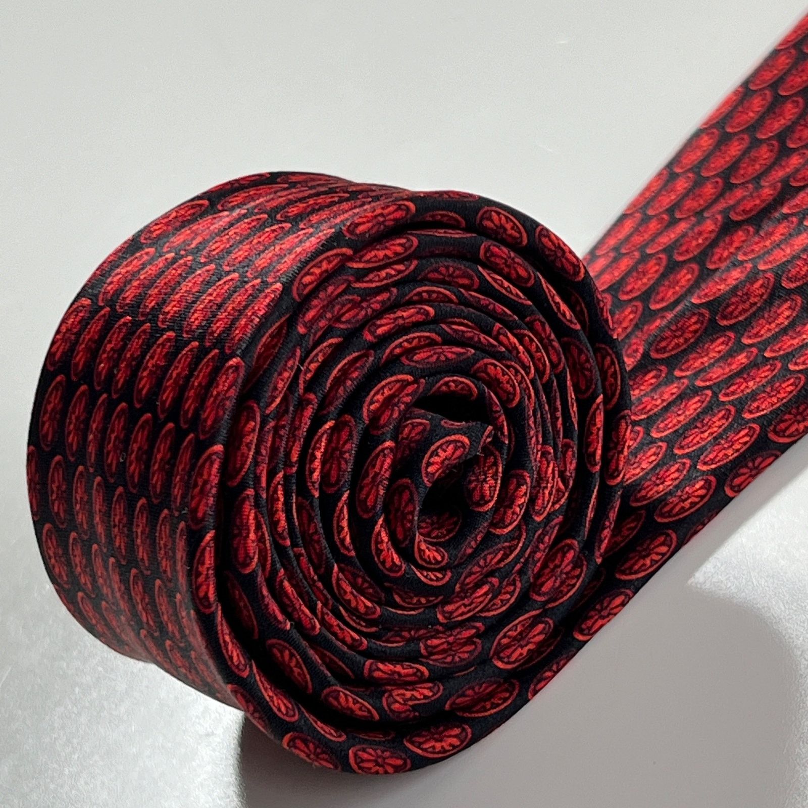 Gianfranco Ferre Gianfranco Ferre Men's Italy Tie Red Black 100% Silk Necktie Size ONE SIZE - 8 Thumbnail