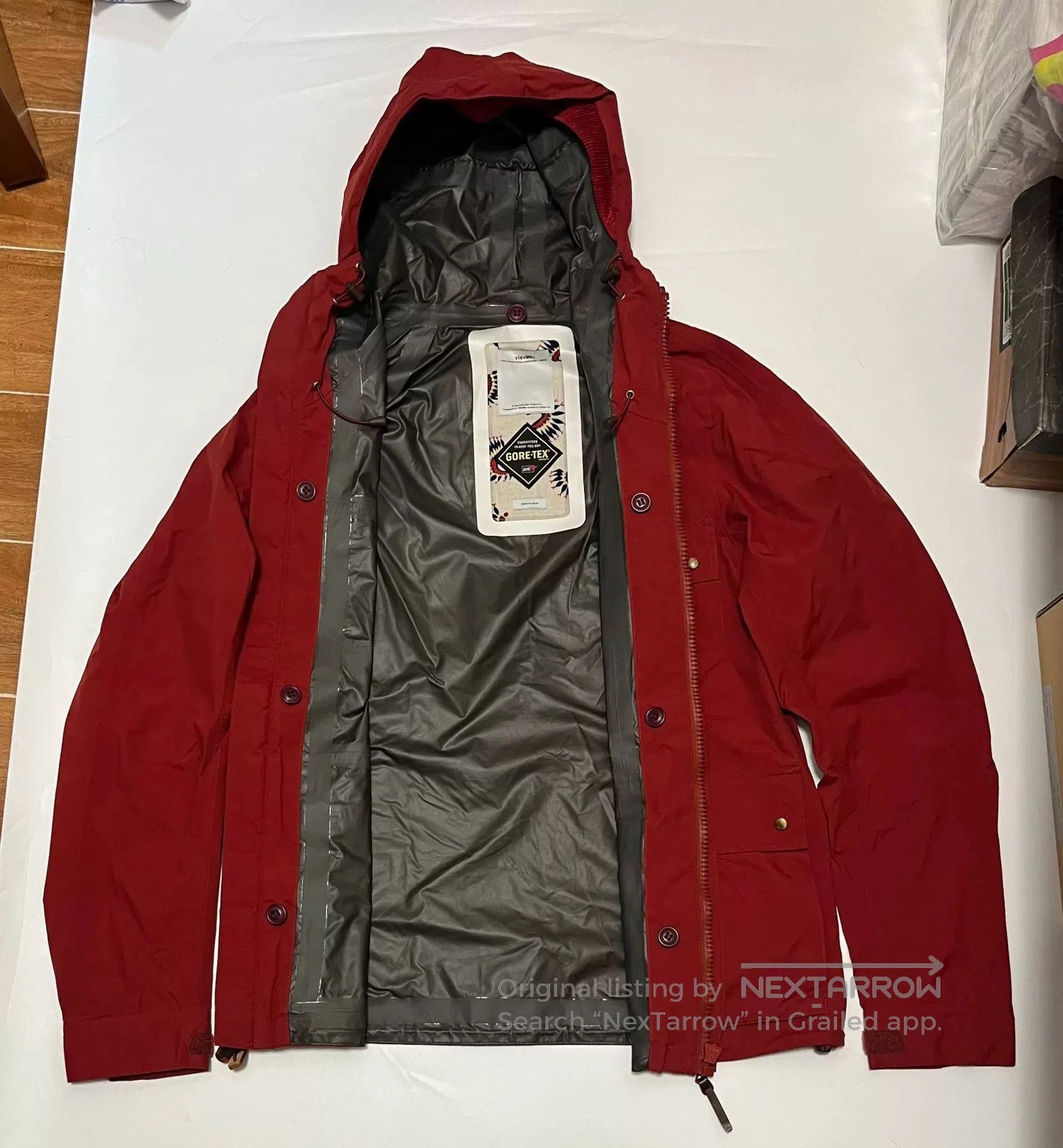 Visvim visvim red hooded jacket with tags. Size US M / EU 48-50 / 2 - 3 Thumbnail