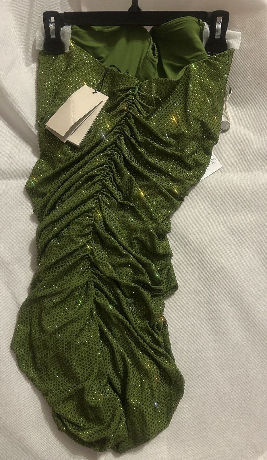 Alexandre Vauthier ALEXANDRE VAUTHIER Strapless Ruched Embellished Mini Dress Size M / US 6-8 / IT 42-44 - 7 Thumbnail