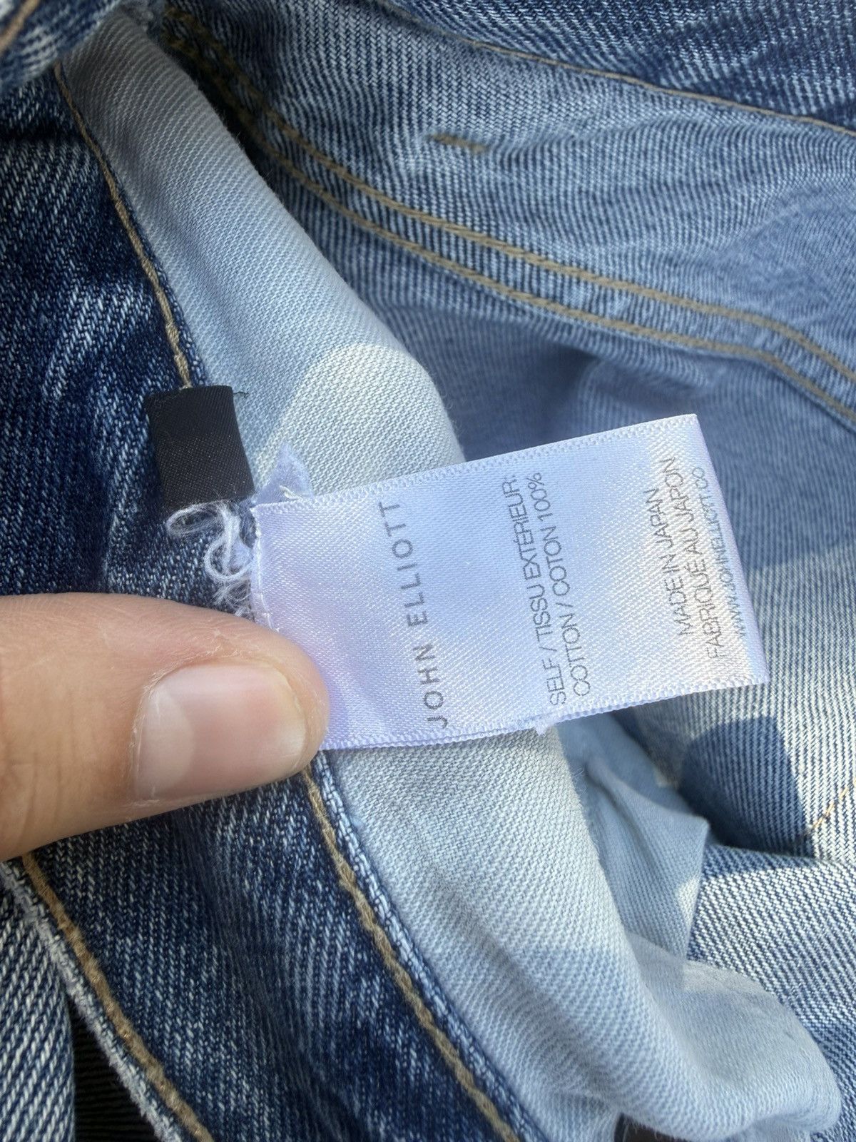 John Elliott John Elliott S9 Size 36 Blue Slim Skinny Indigo Ripped Size US 36 / EU 52 - 4 Thumbnail