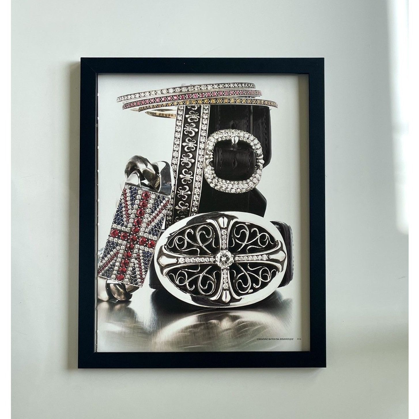 Chrome Hearts × Japanese Brand × Vintage Chrome Hearts belts w/ buckles photo Poster framed 9x11 Size ONE SIZE - 1 Thumbnail