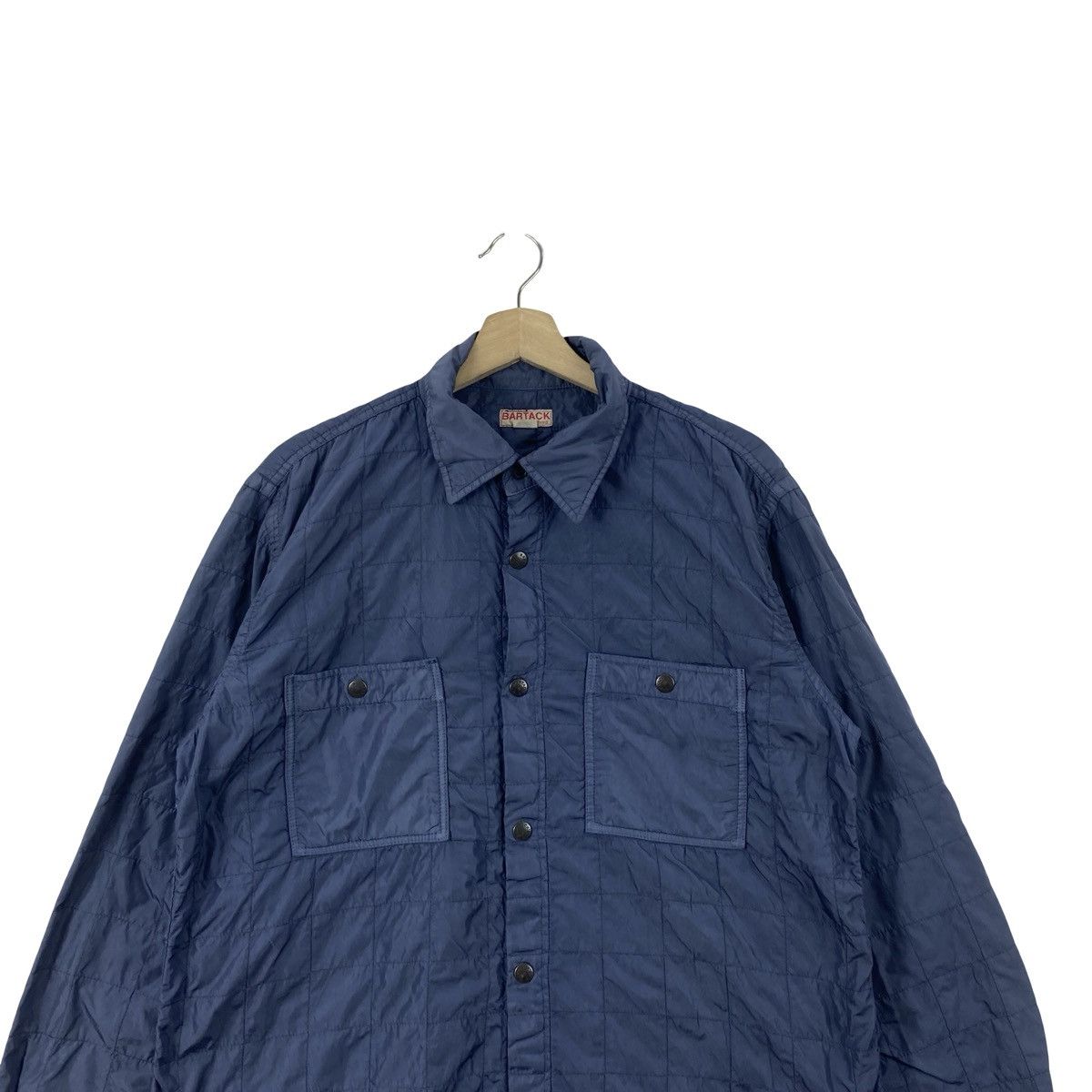 Vintage Vintage BARTACK Quilted Workwear Jacket Button Up Overshirt Size US L / EU 52-54 / 3 - 2 Thumbnail