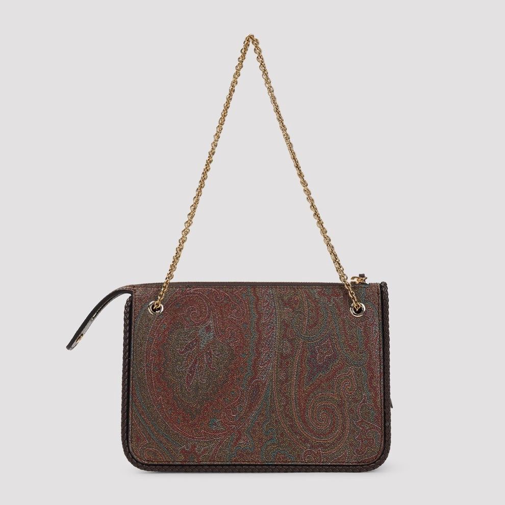 Etro ETRO Arnica Brown Paisley Coated Canvas Crossbody Clutch Bag Size ONE SIZE - 2 Thumbnail