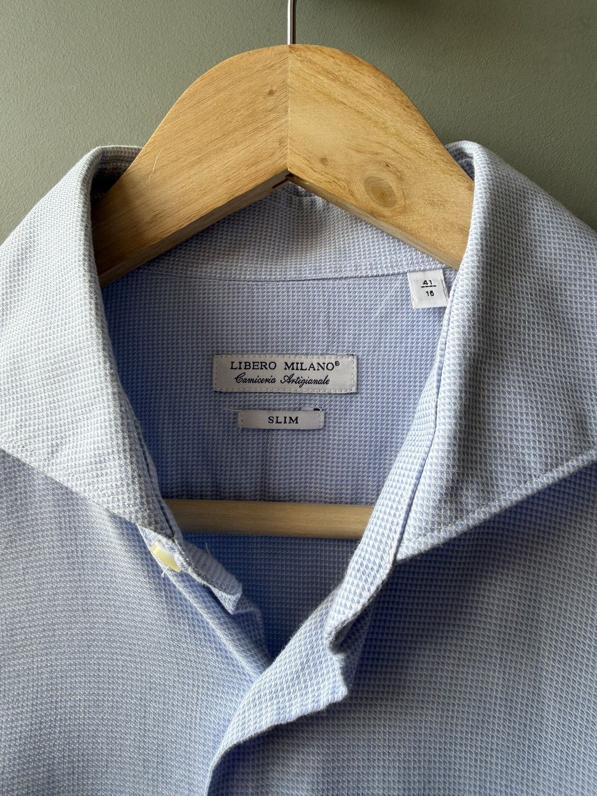Libero Libero Milano Dress Shirt Size 41/16 Size US M / EU 48-50 / 2 - 3 Thumbnail