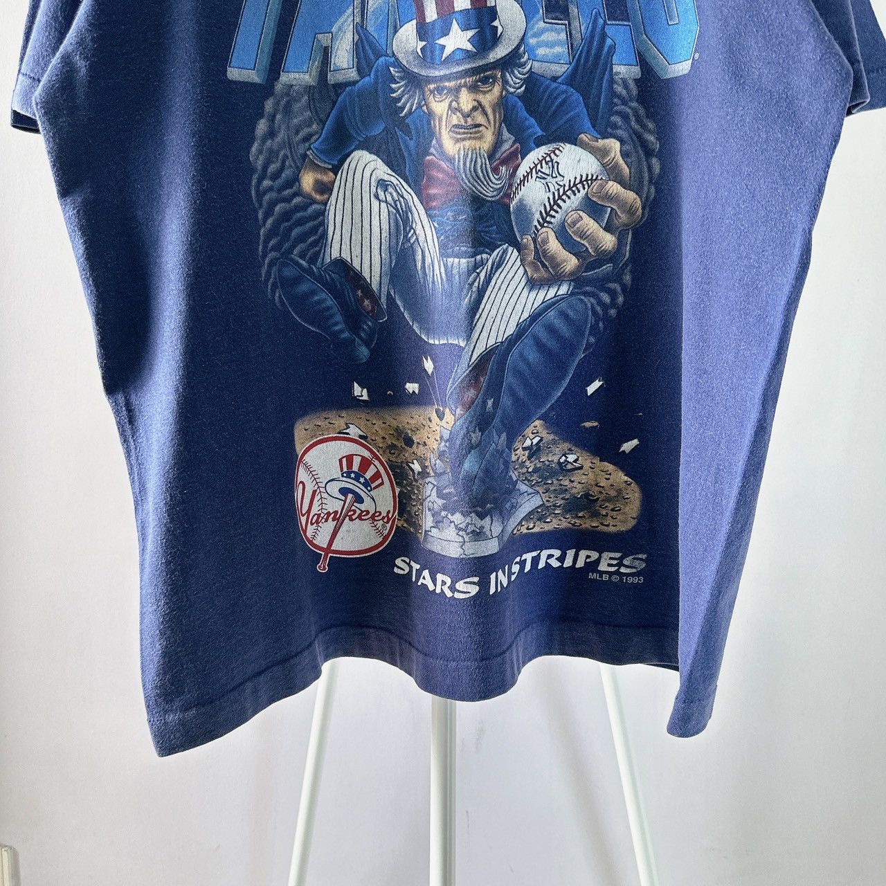 Vintage Vintage 90s New York Yankees MLB t-shirt/ L Size US L / EU 52-54 / 3 - 4 Thumbnail